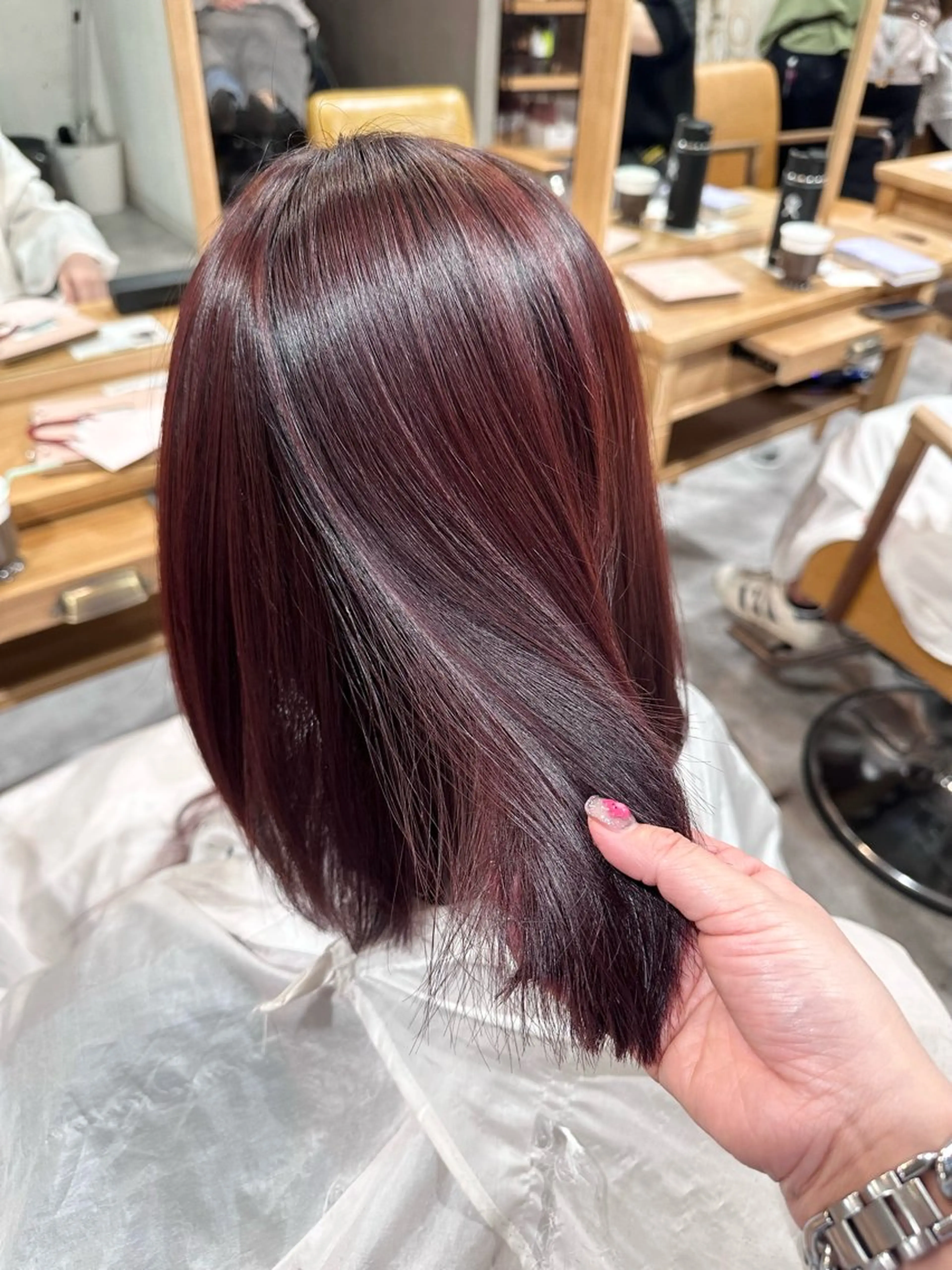 ミディアム カラー カット ヘアカラー 暖色color/ mana🎀のヘアスタイル