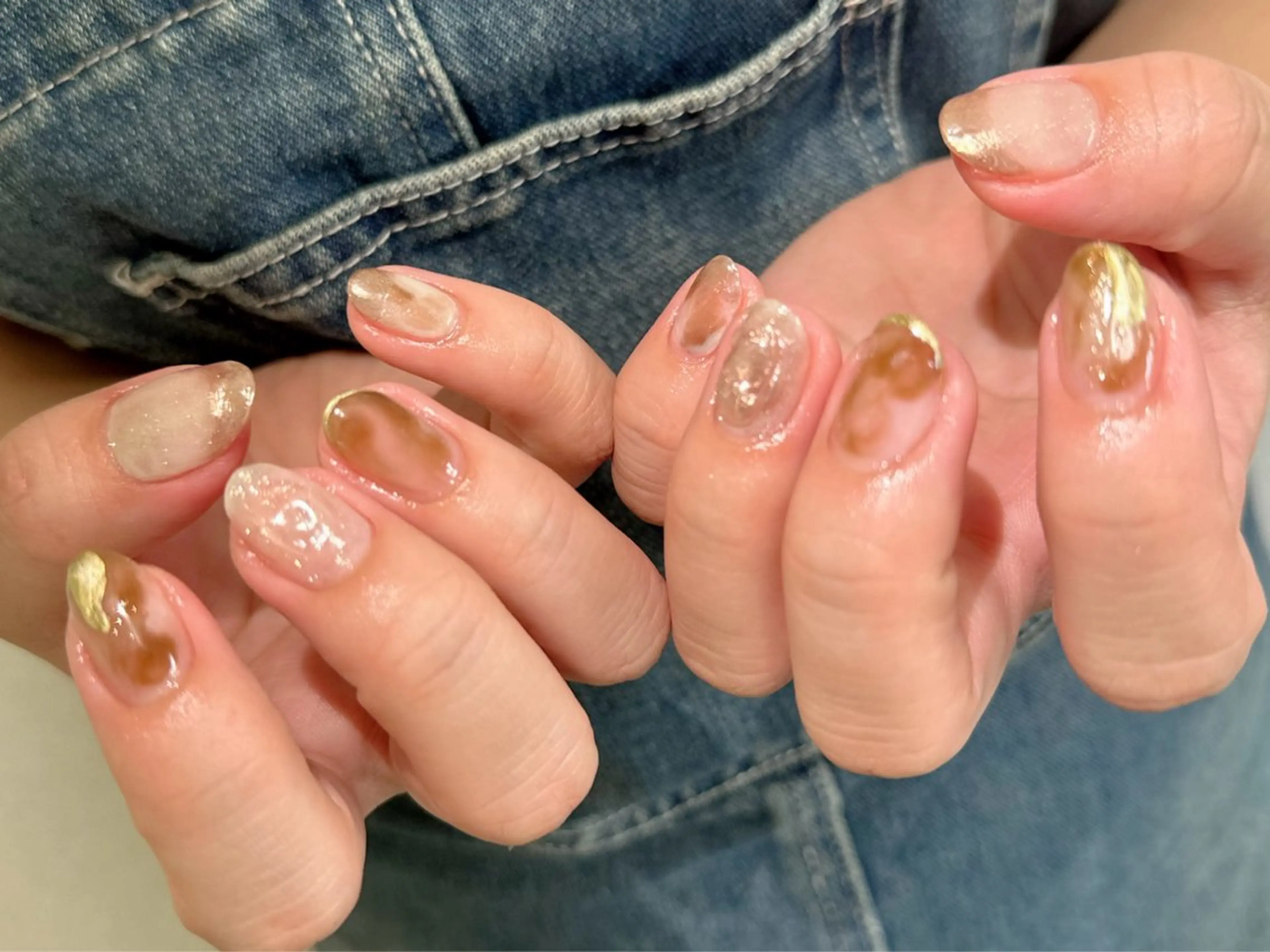 ネイル ニュアンスネイル ハンドネイル フットネイル ハンドケア Beauty Salon LUMIAS <ビューティーサロン ルミアス>所属・LUMIAS 🪽 Miyuki.のネイルデザイン