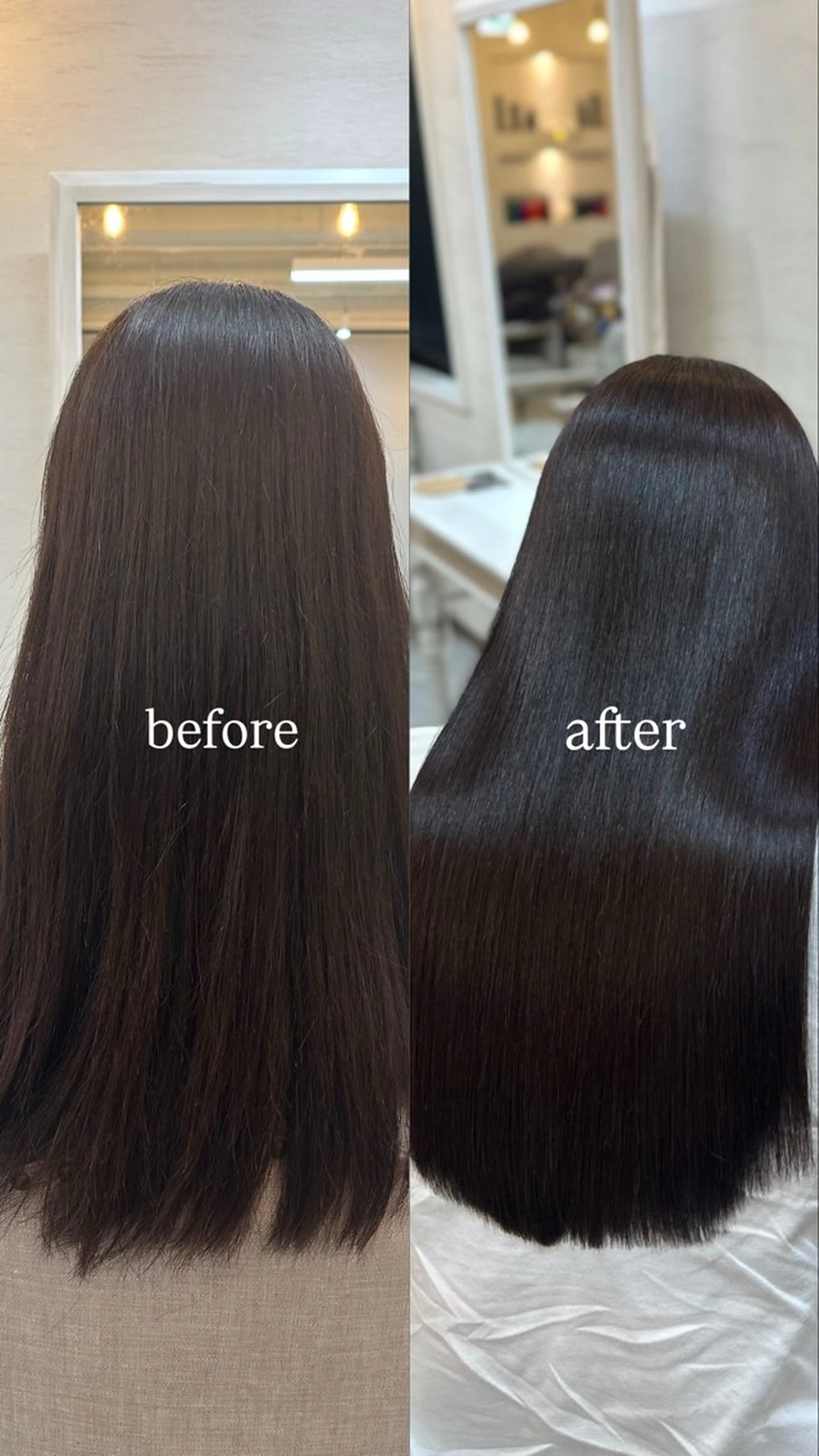 ロング トリートメント 🖤ほのか/ツヤ髪 /髪質改善/縮毛矯正のヘアスタイル