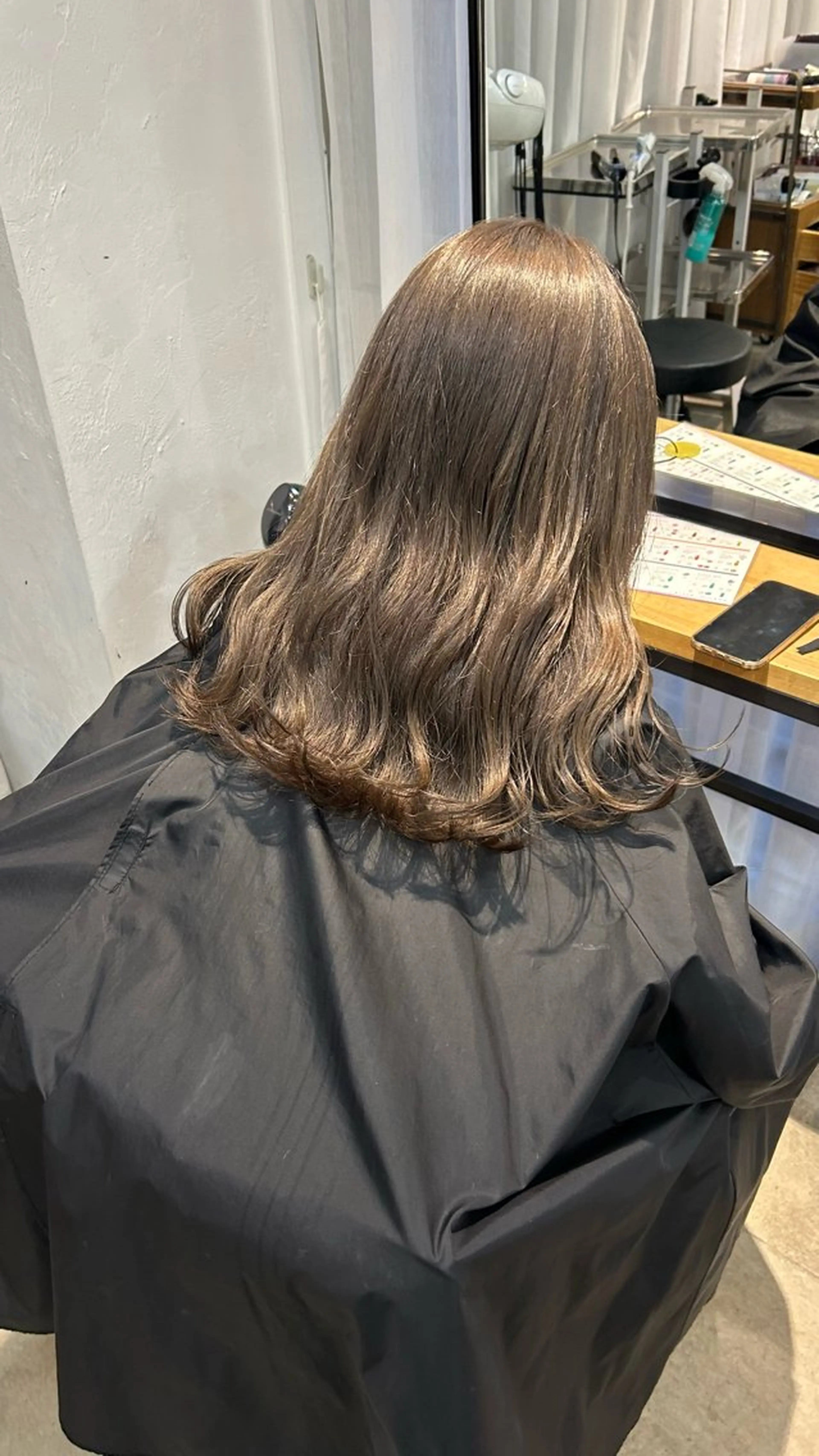 ミディアム カラー カット ヘアカラー トリートメント じゅわっと暖色カラー 🍊Moemiのヘアスタイル