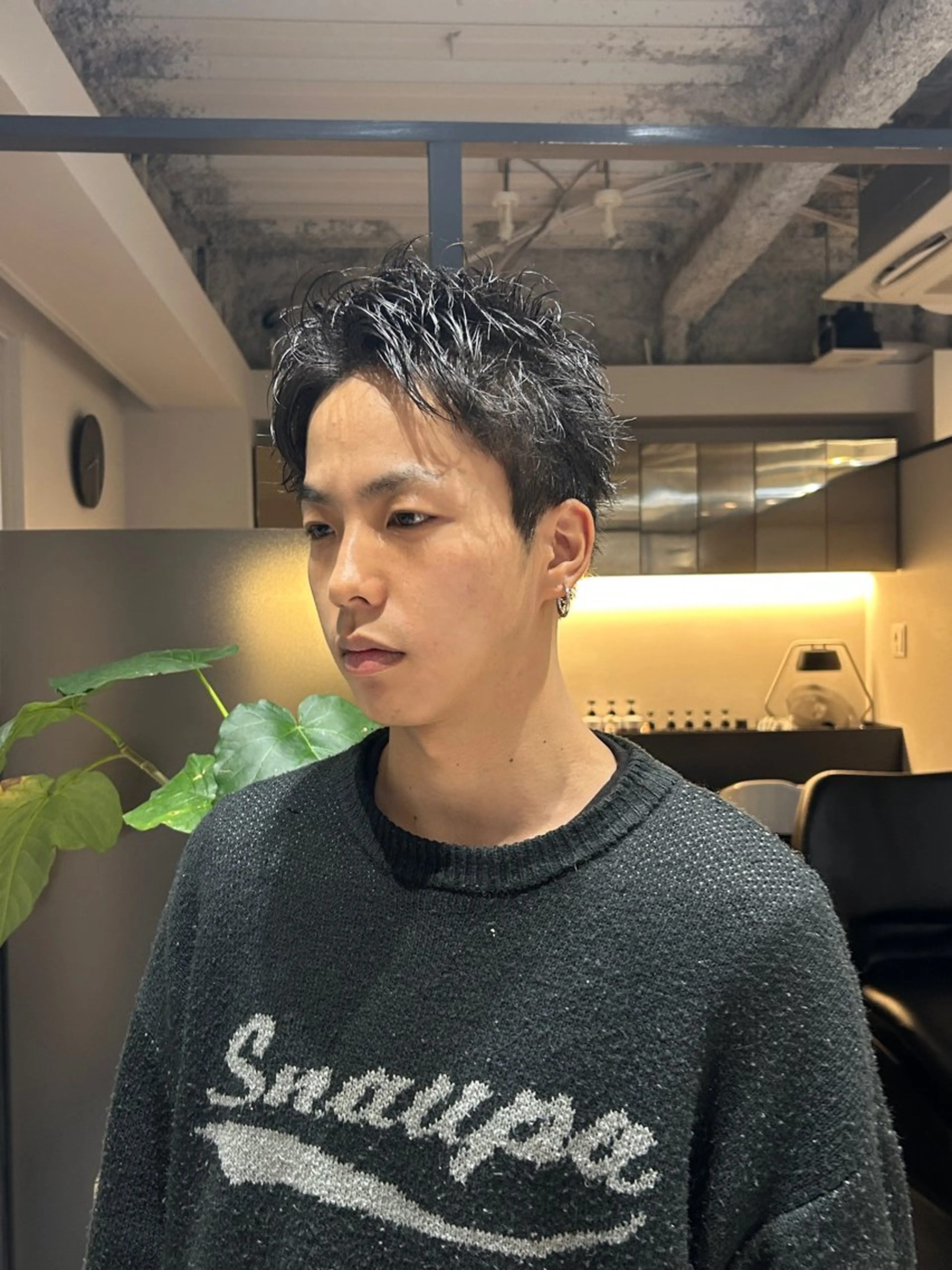 ショート ショートヘア カット トリートメント メンズパーマ/メンズ カット/伊藤　げんのヘアスタイル