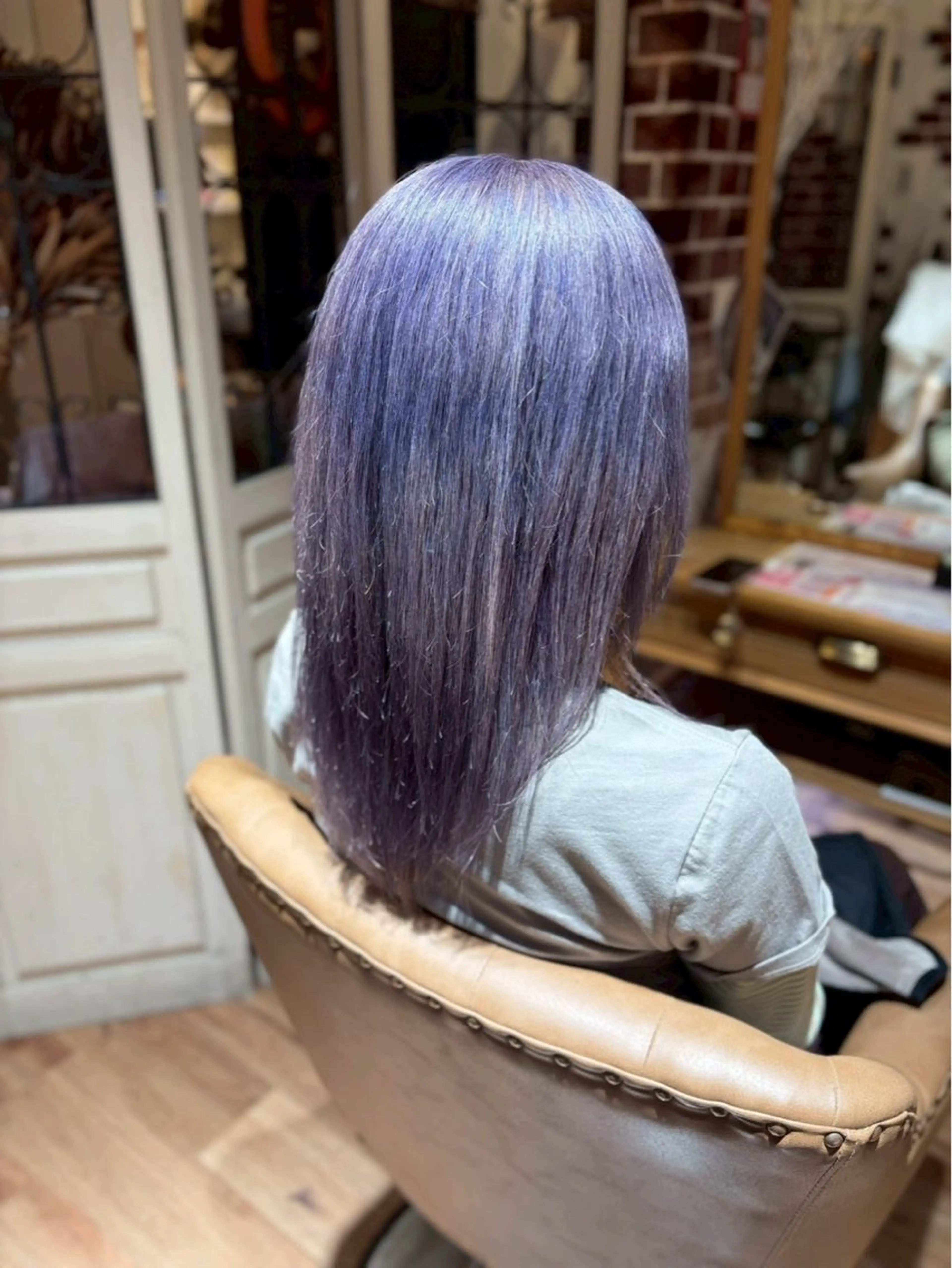 セミロング カラー ヘアカラー 高口 小春のヘアスタイル