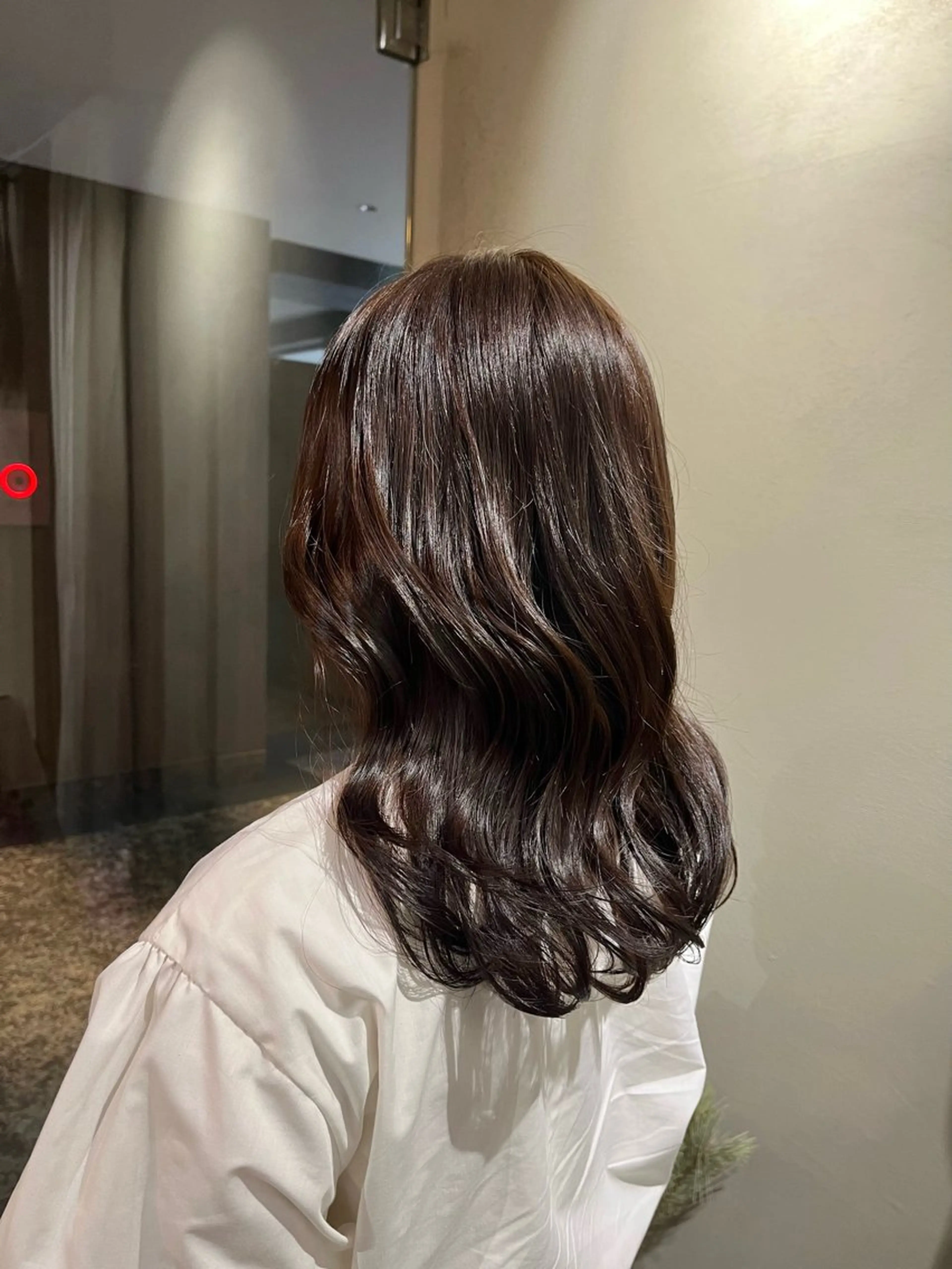 セミロング カラー ヘアカラー トリートメント 🌼花屋併設🌼 木下奈々望のヘアスタイル