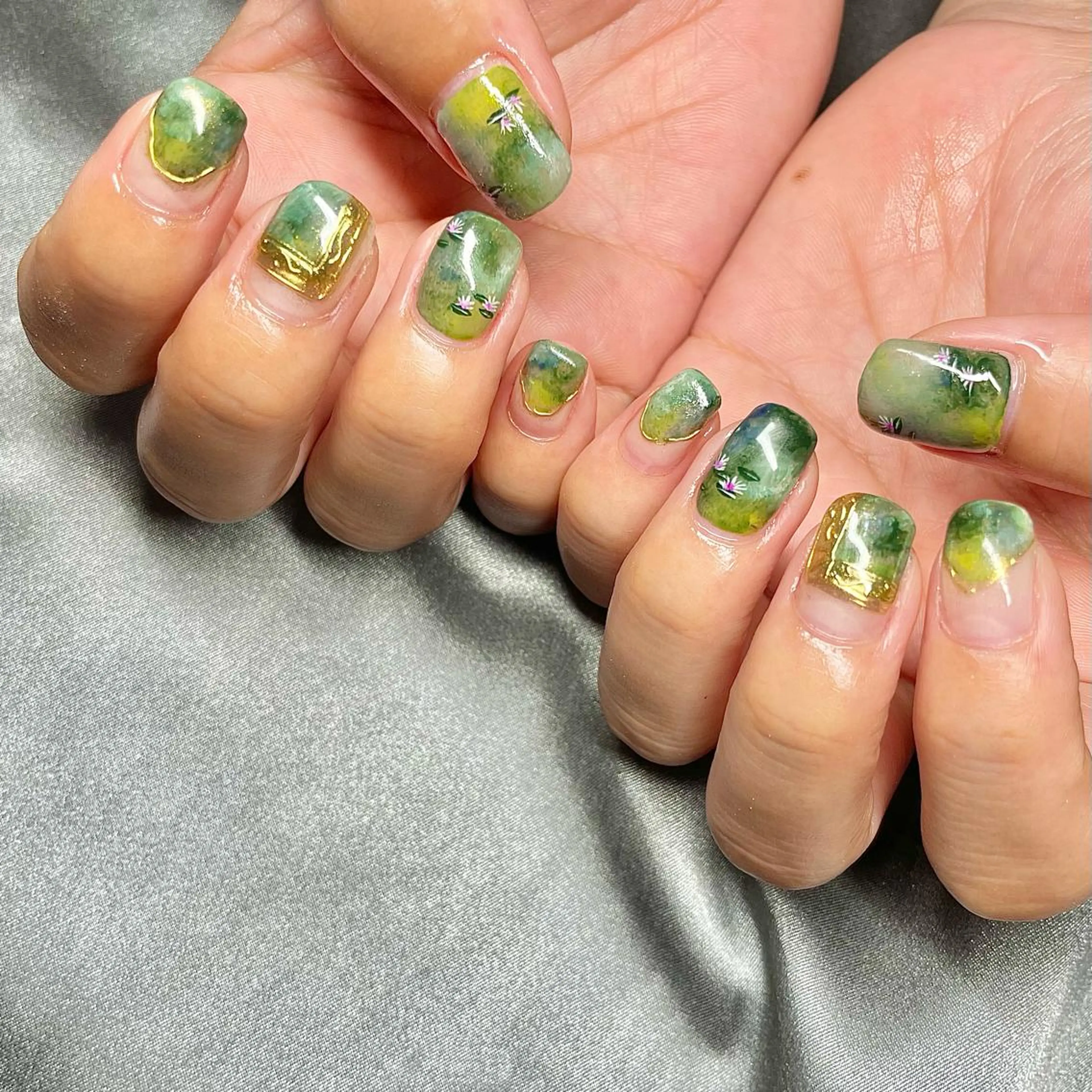 ショート カラー パーマ ヘアアレンジ メンズ キッズ ネイル マツエク・マツパ nail&eye Aoのマツエク・マツパデザイン