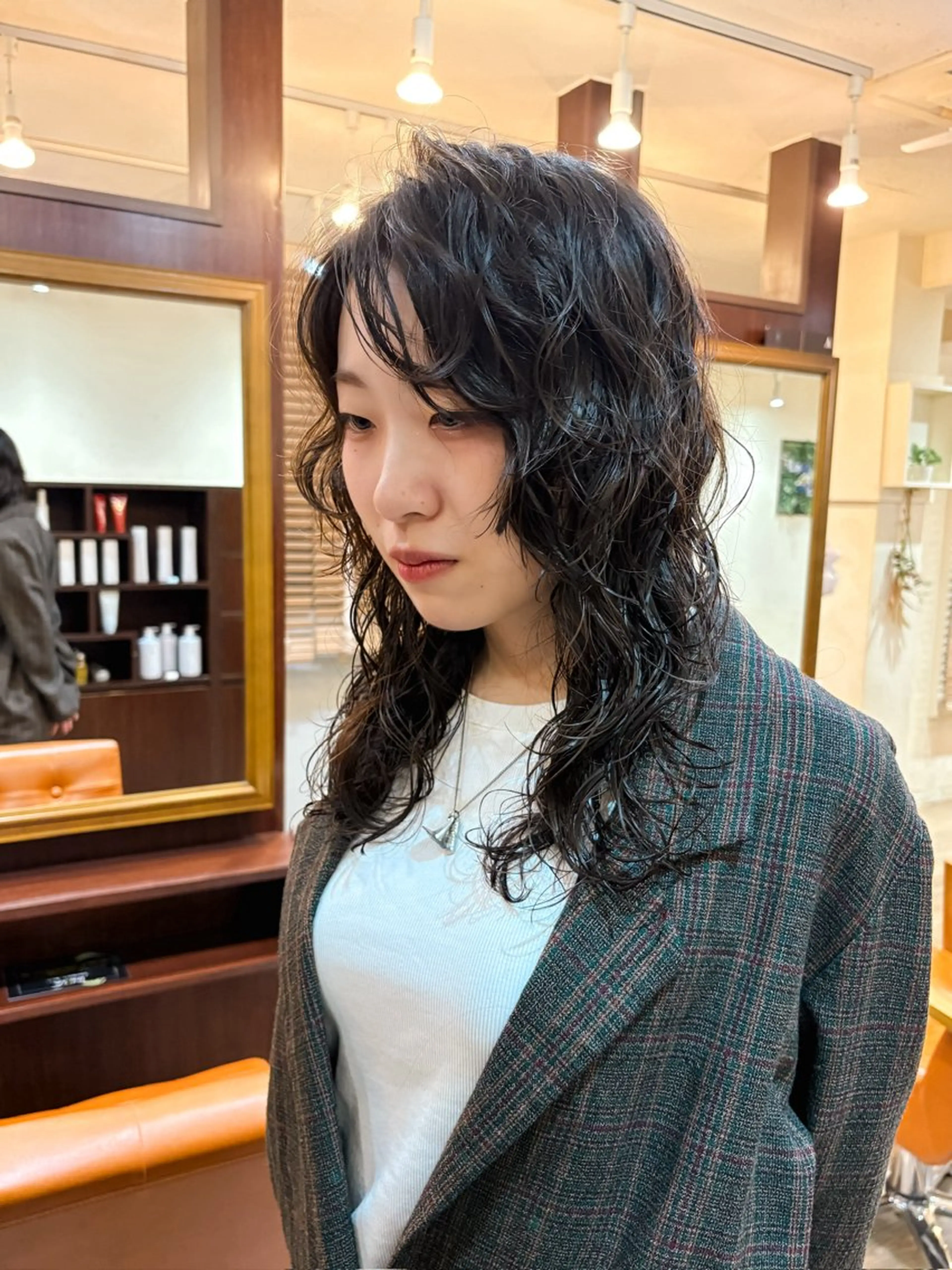 ロング パーマ カット パーマ 宮本 泰周のヘアスタイル