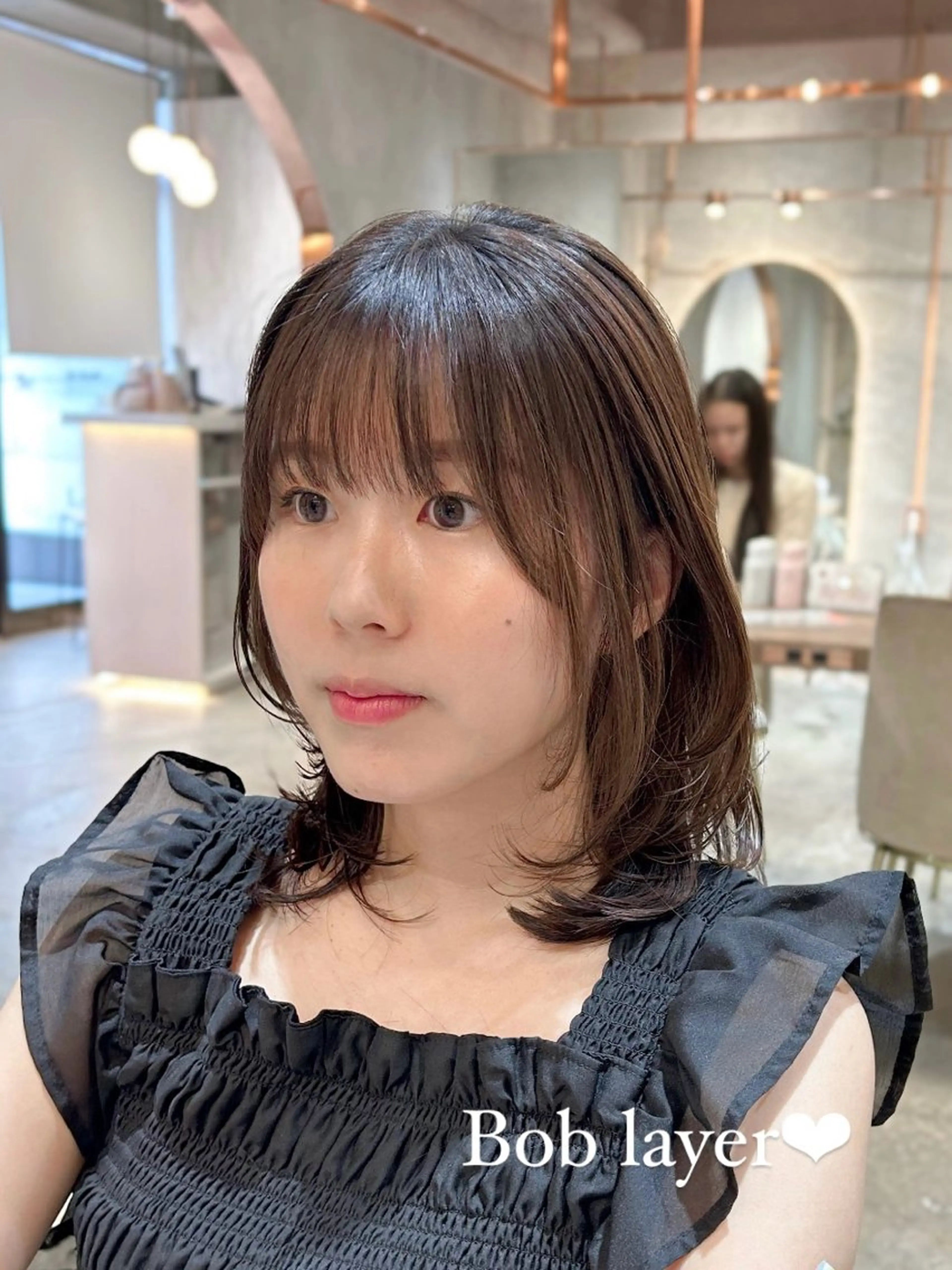 ミディアム レイヤーカット ハッシュカット/韓国 レイヤー/カハナのヘアスタイル