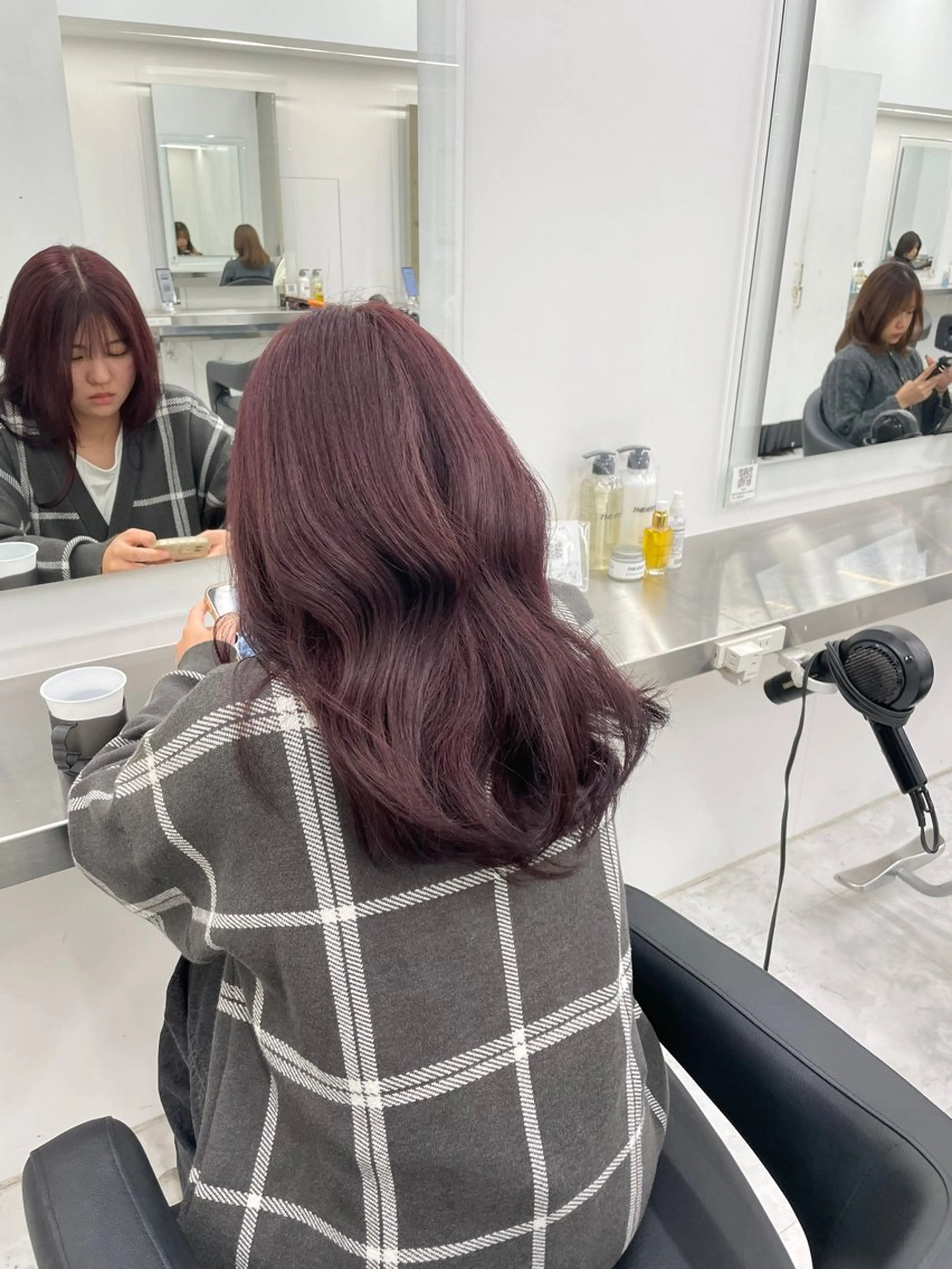 ロング カラー 中韓レイヤー/ ブラウン🤎はやとのヘアスタイル