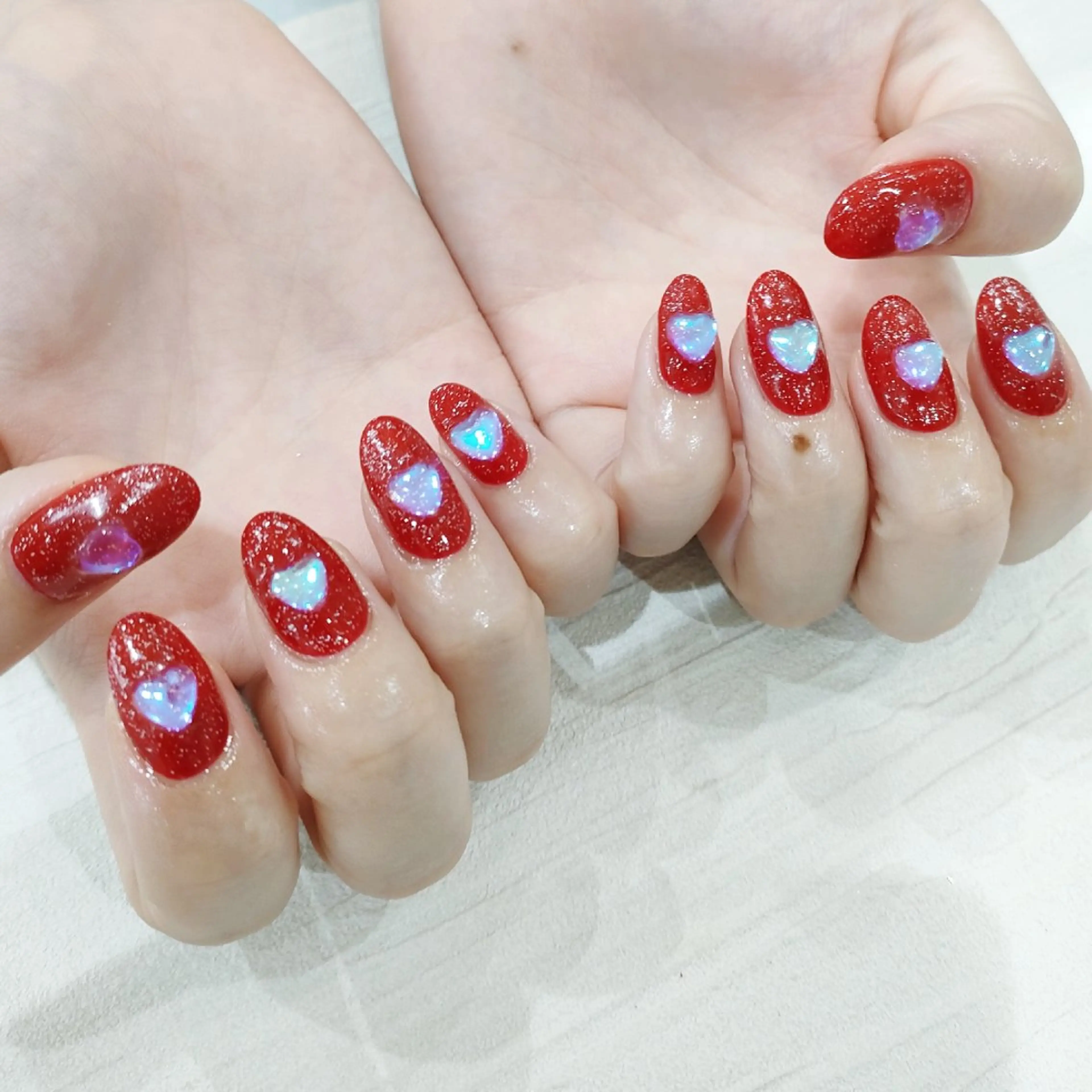 ネイル ジェルネイル パラジェル ストーンネイル muum_nail 新宿2分 三丁目1分のネイルデザイン