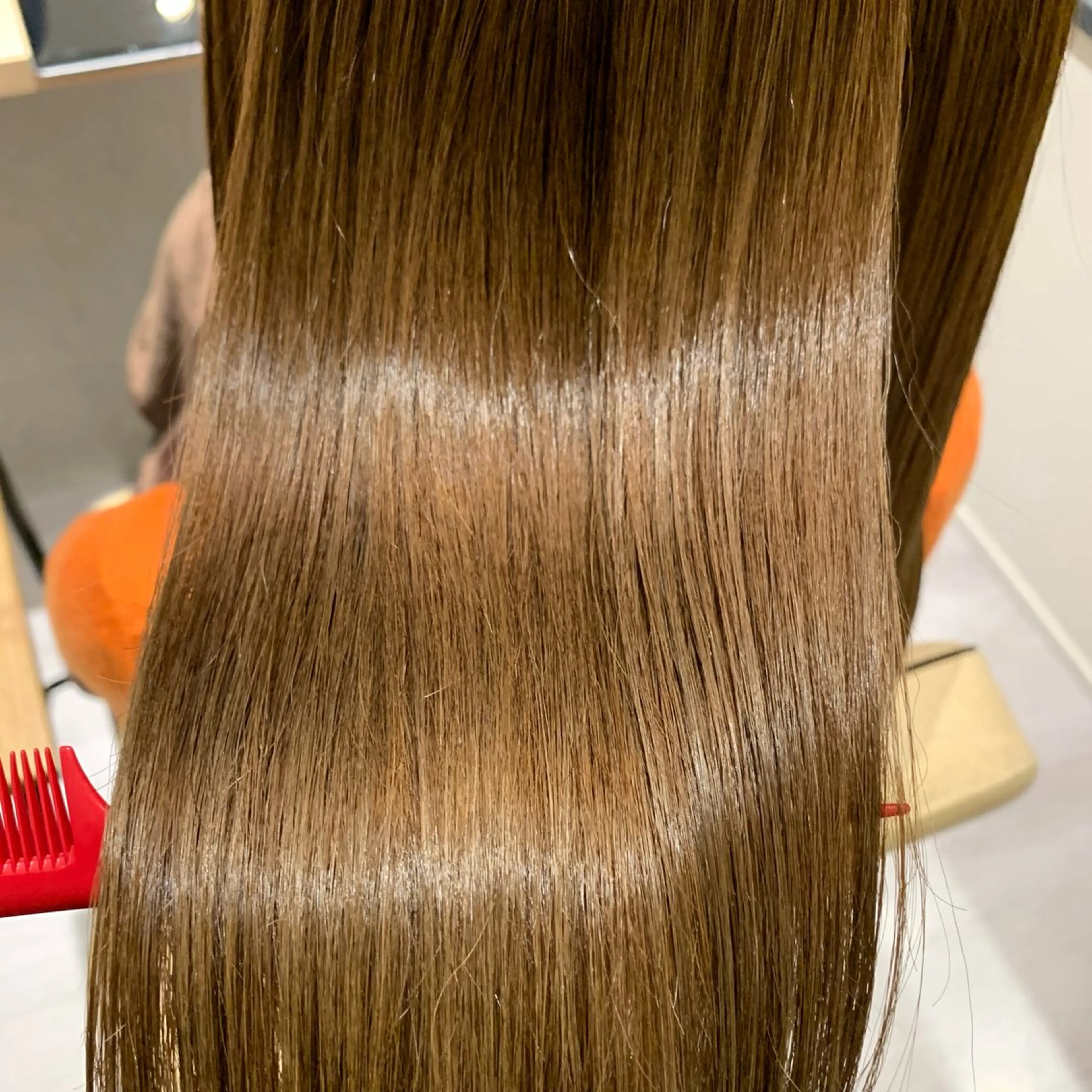 セミロング 酸性ストレート カット 縮毛矯正 トリートメント 美髪矯正特化 花川大樹のヘアスタイル