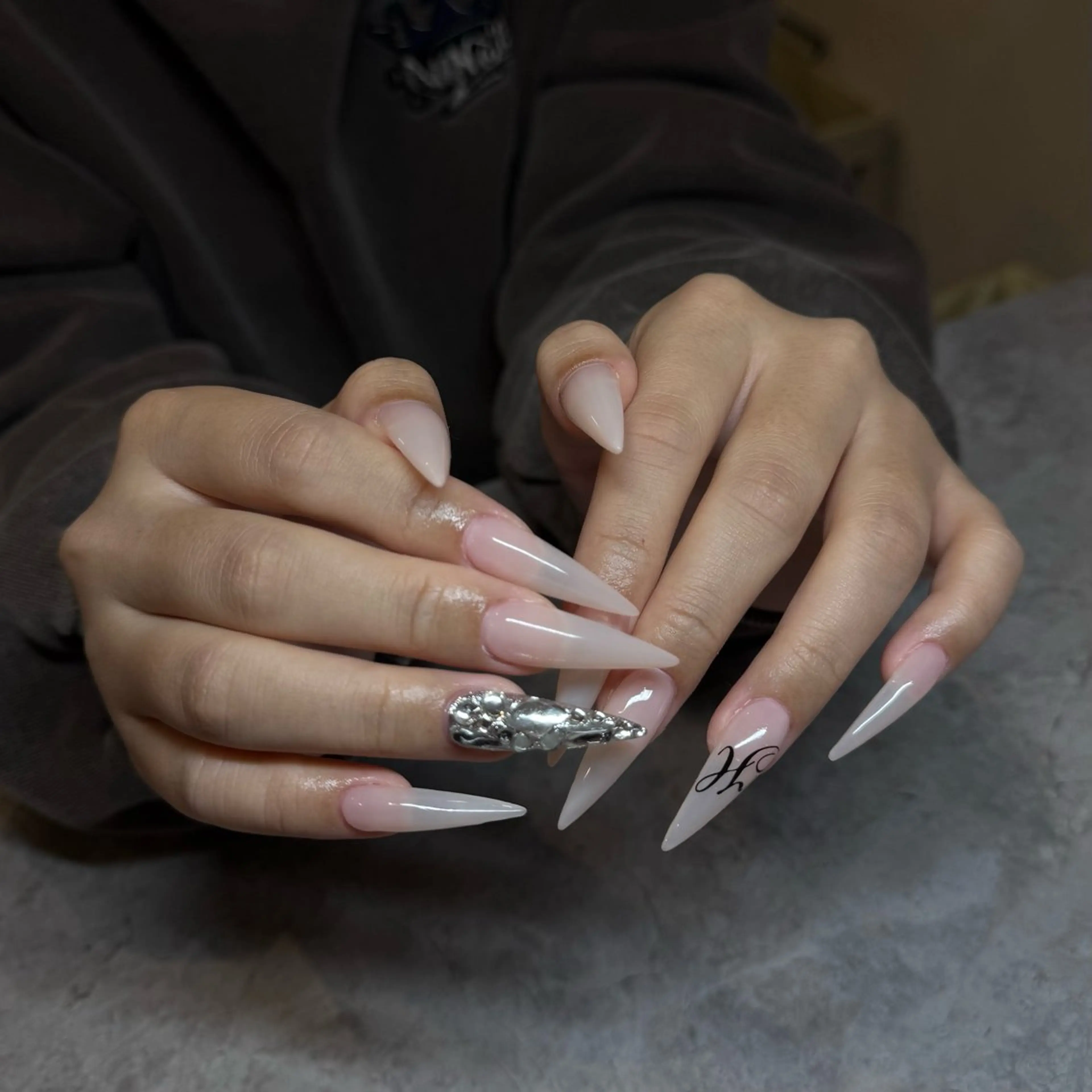 ネイル ロングネイル ハンドネイル IROHA NAIL 北村菜帆のネイルデザイン