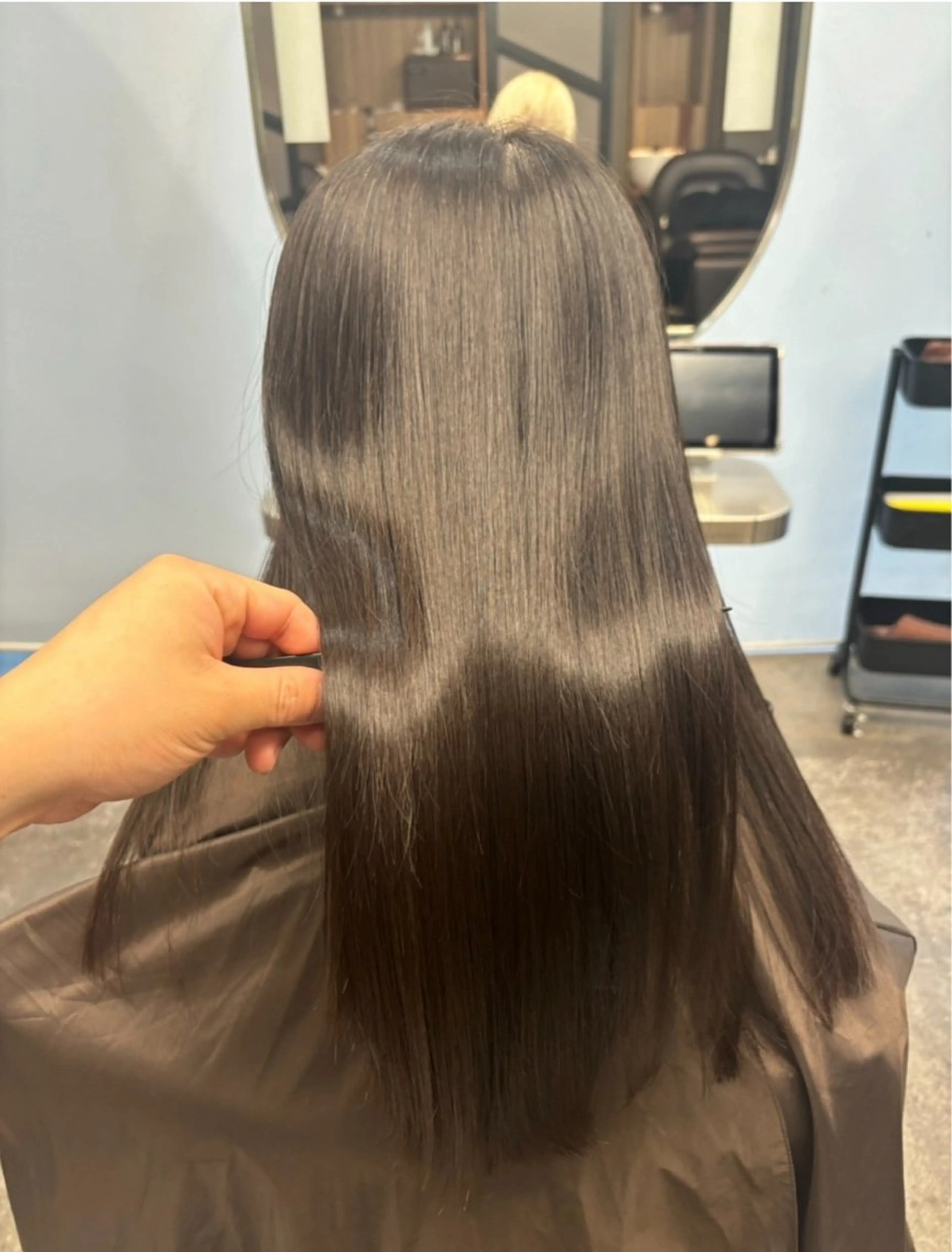 ロング カット 縮毛矯正 トリートメント 🍎縮毛矯正特化🍎 にしごおりのヘアスタイル