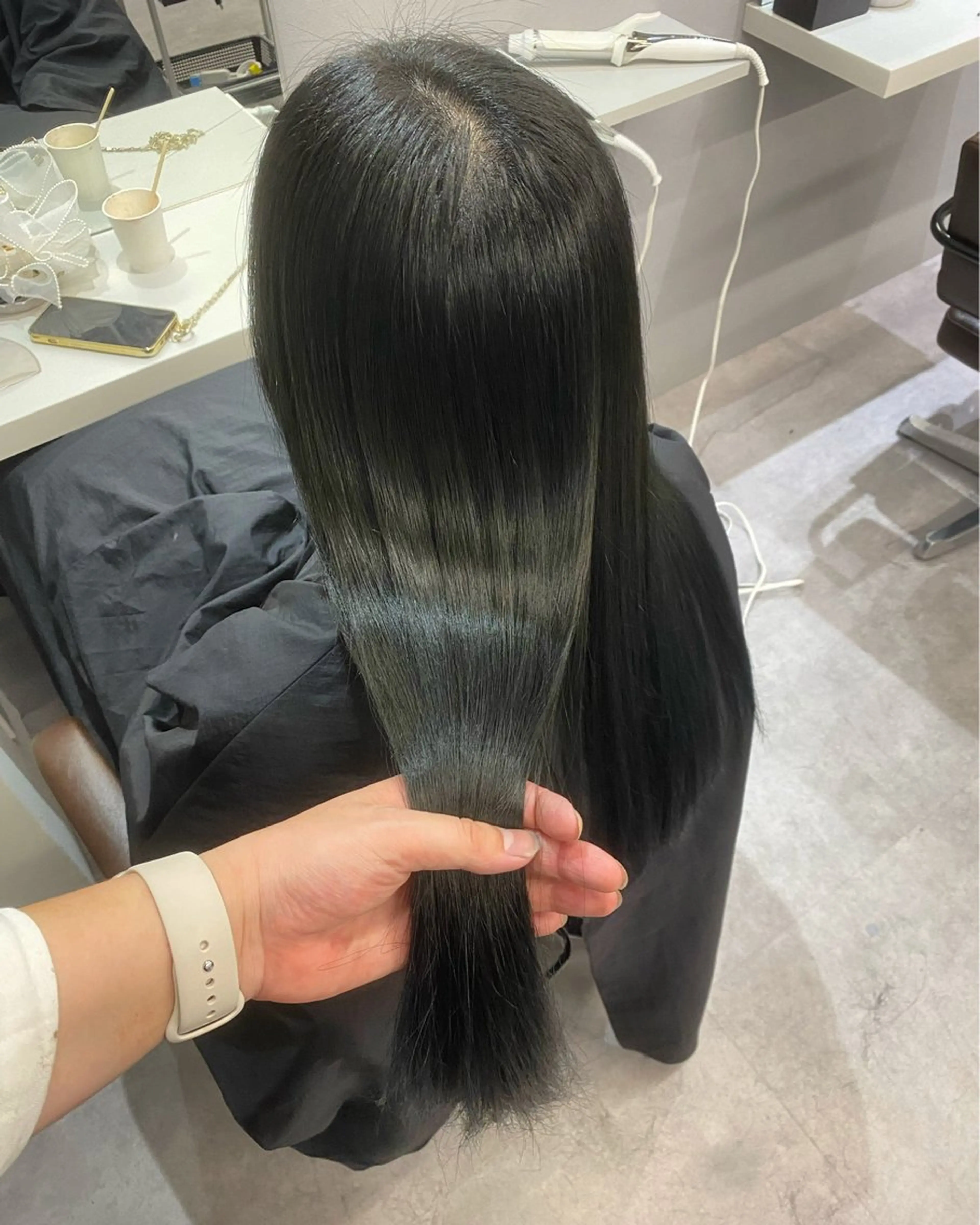 ロング カット ヘアカラー トリートメント 韓国風cut/ 縮毛矯正/正岡幹康のヘアスタイル