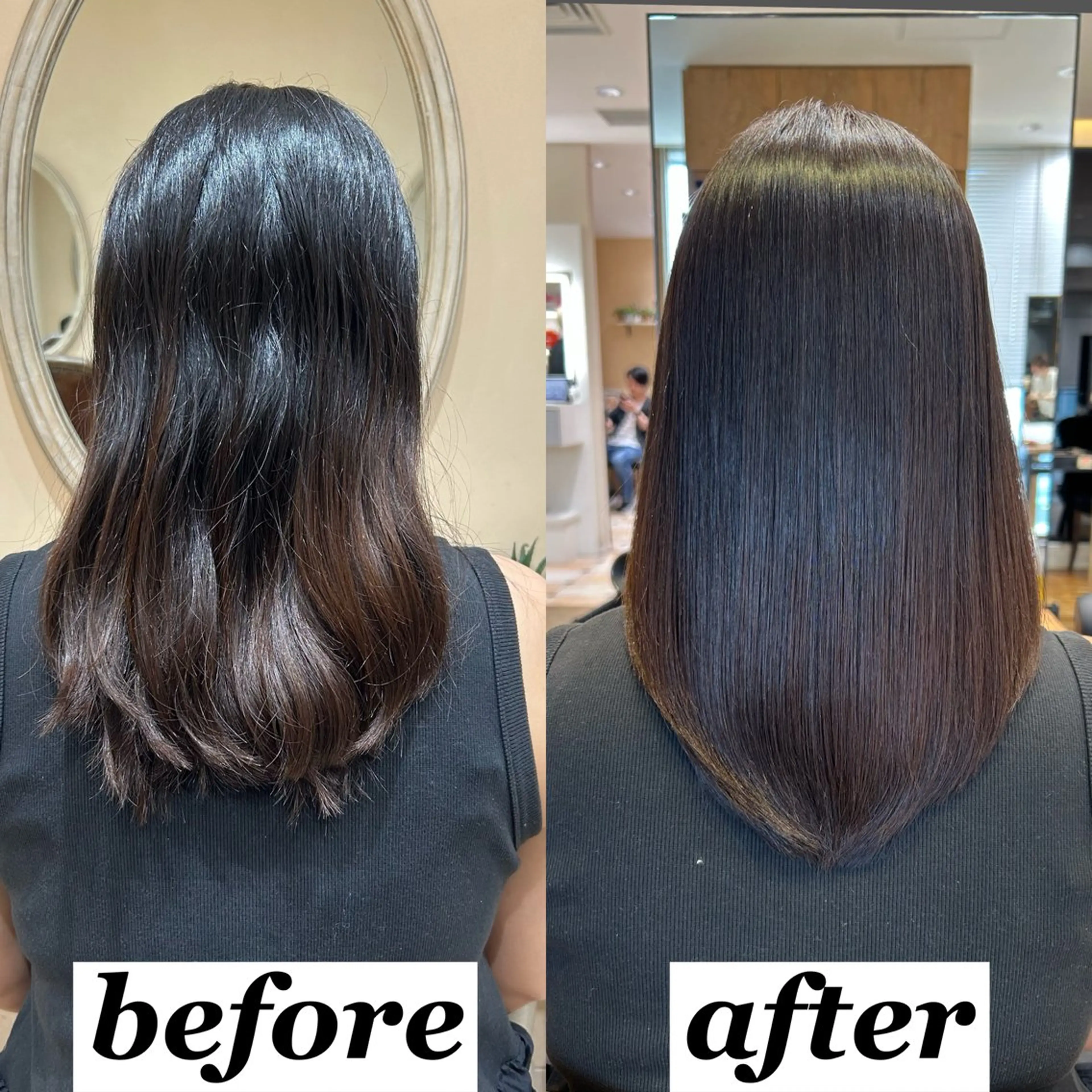 ロング カラー パーマ 縮毛矯正 ストレートパーマ カット ヘアカラー 縮毛矯正 トリートメント 新宿✨顔周りカット 韓国ヘア/坂本亜裟海のヘアスタイル