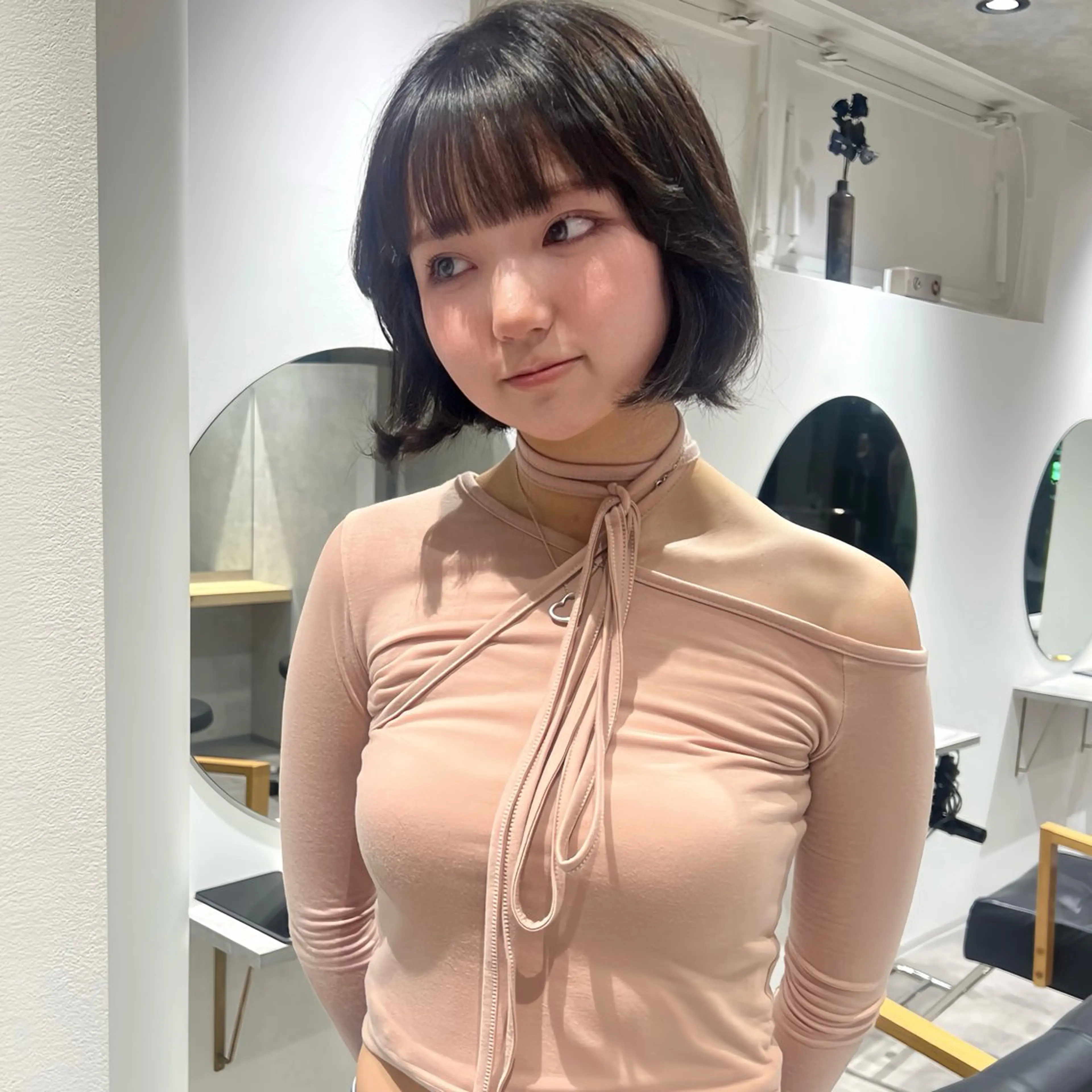 ショート 韓国風ヘア AI TOKYO S所属・mizuki 【韓国レイヤー】のヘアスタイル