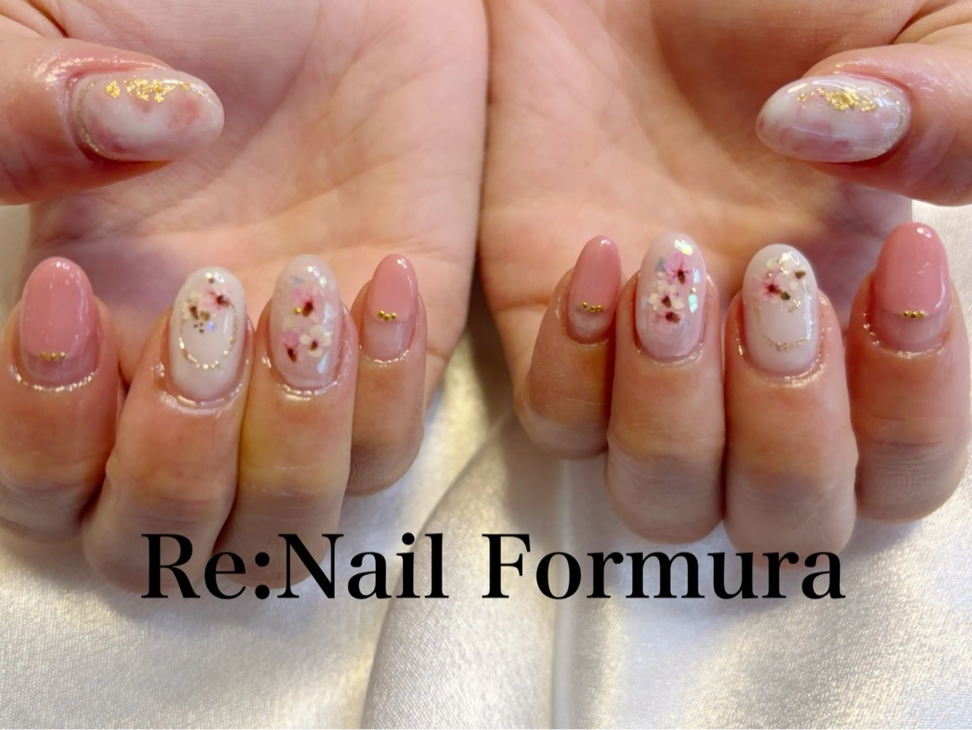 ミディアム ハンドネイル Re:Nail Formula所属・kido chieのネイルデザイン