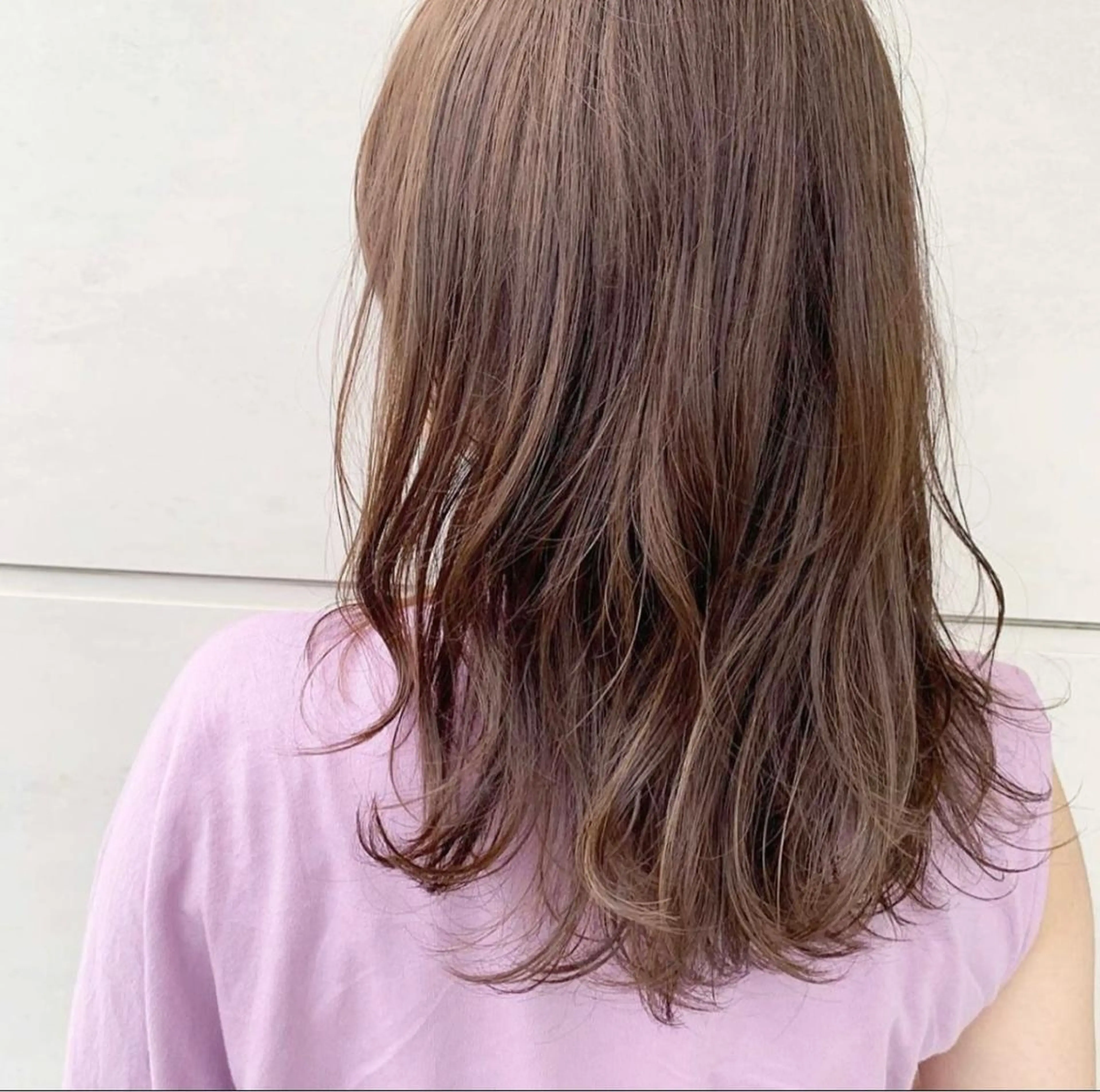 セミロング カラー ブリーチ ブリーチなしカラー ピンクカラー トリートメント SHEA/ショート 似合わせ/大野和恵のヘアスタイル