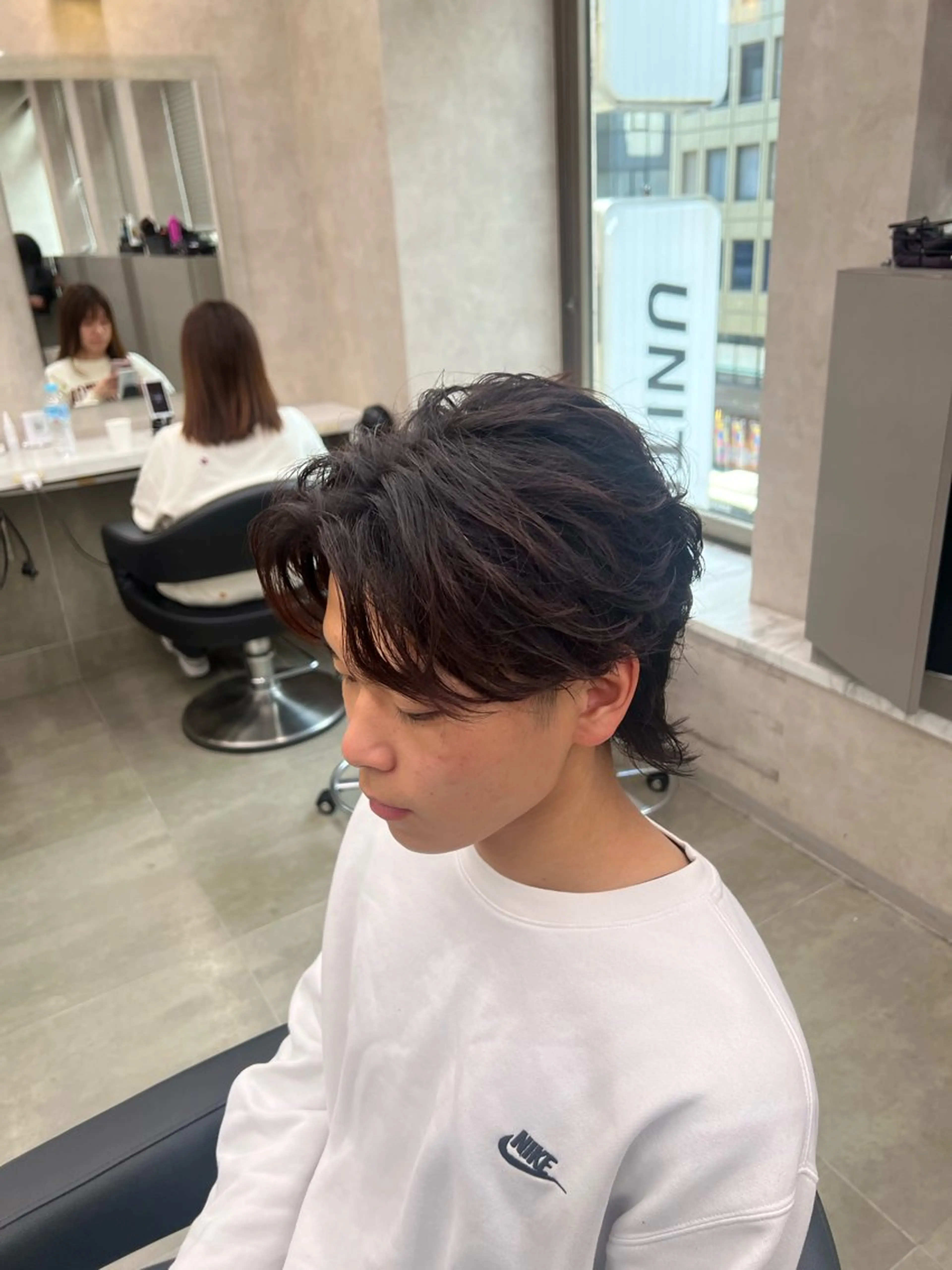 ショート カラー パーマ メンズ カット パーマ 韓国レイヤーカット /REIのヘアスタイル