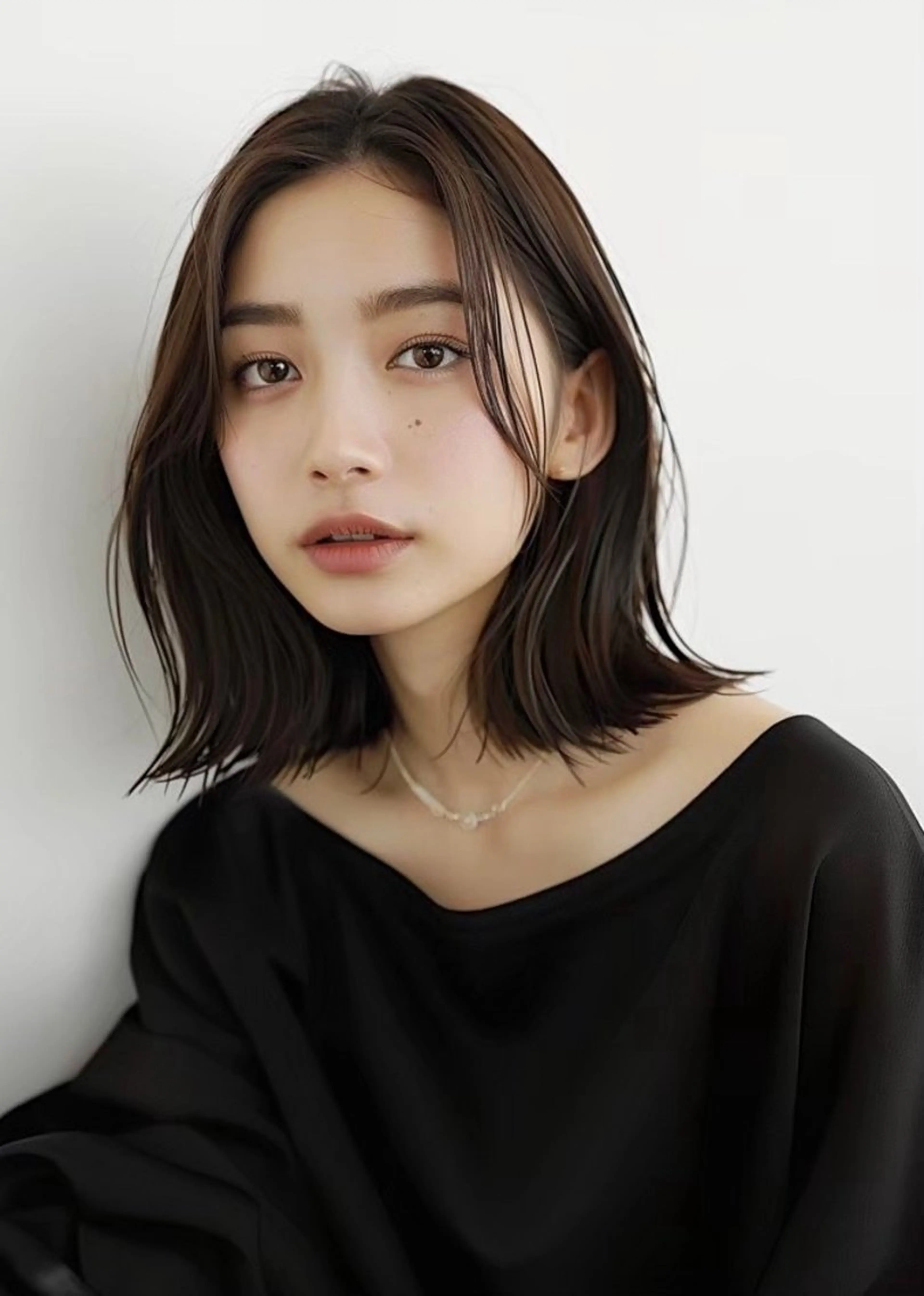 ミディアム カット ヘアカラー トリートメント VLOW nex the salon所属・韓国風/髪質改善/ ナガヤアキラのヘアスタイル