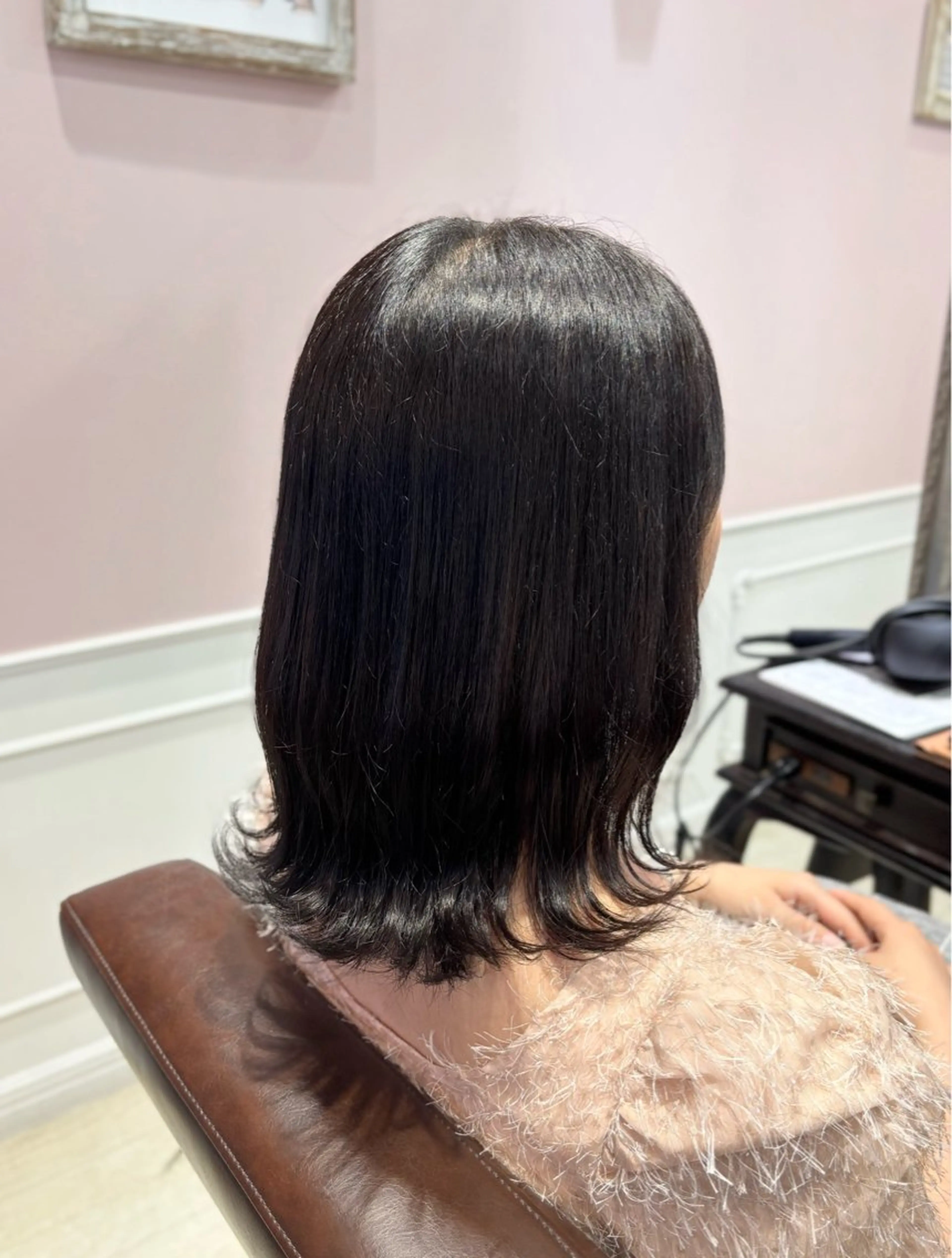 ミディアム カット ヘアカラー 🌱なゆみ🌱透明感 /ナチュラル/高宮のヘアスタイル