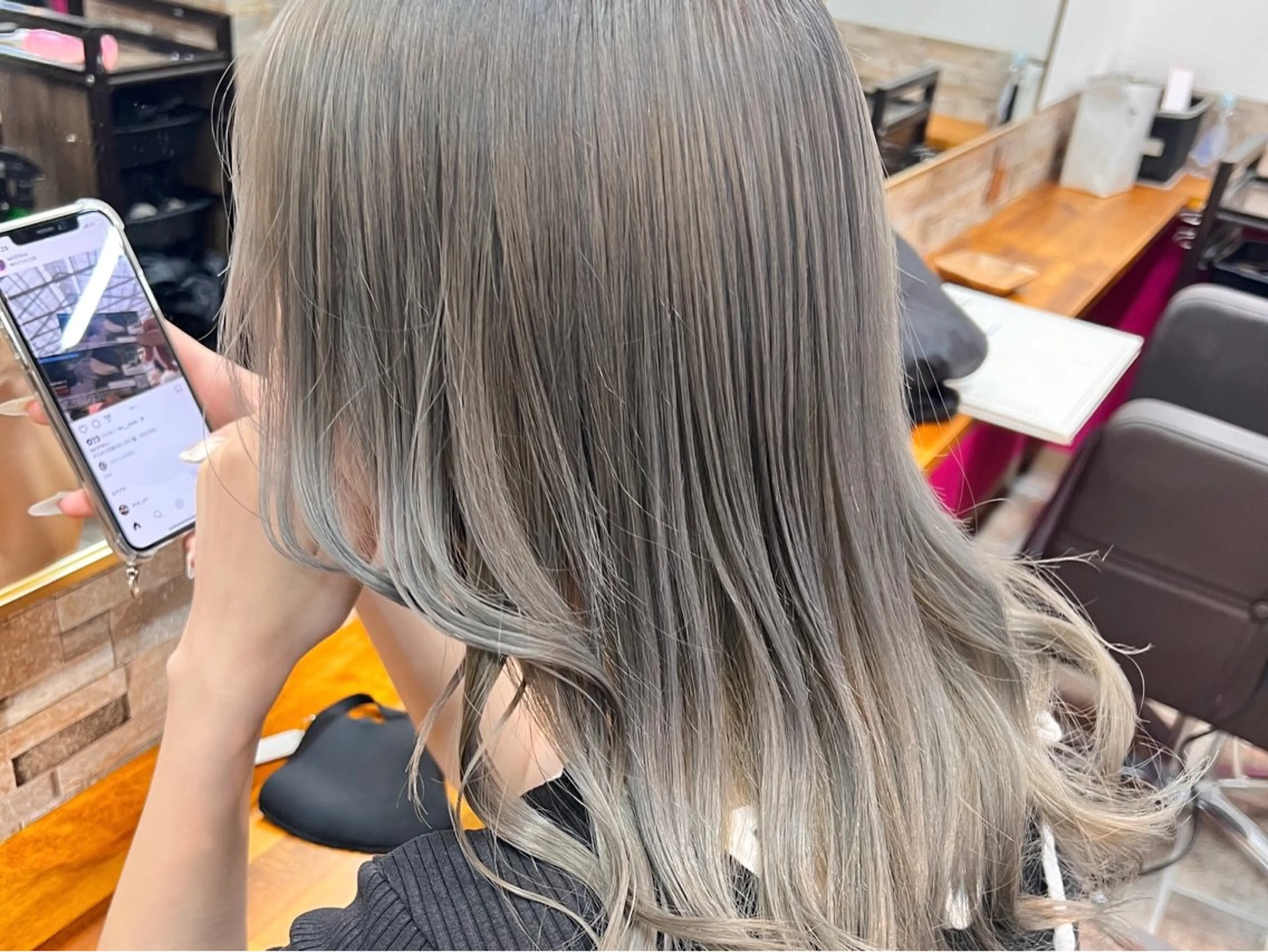 ミディアム カラー カラー#ブリーチ⭐️ STAR☆RIVERのヘアスタイル