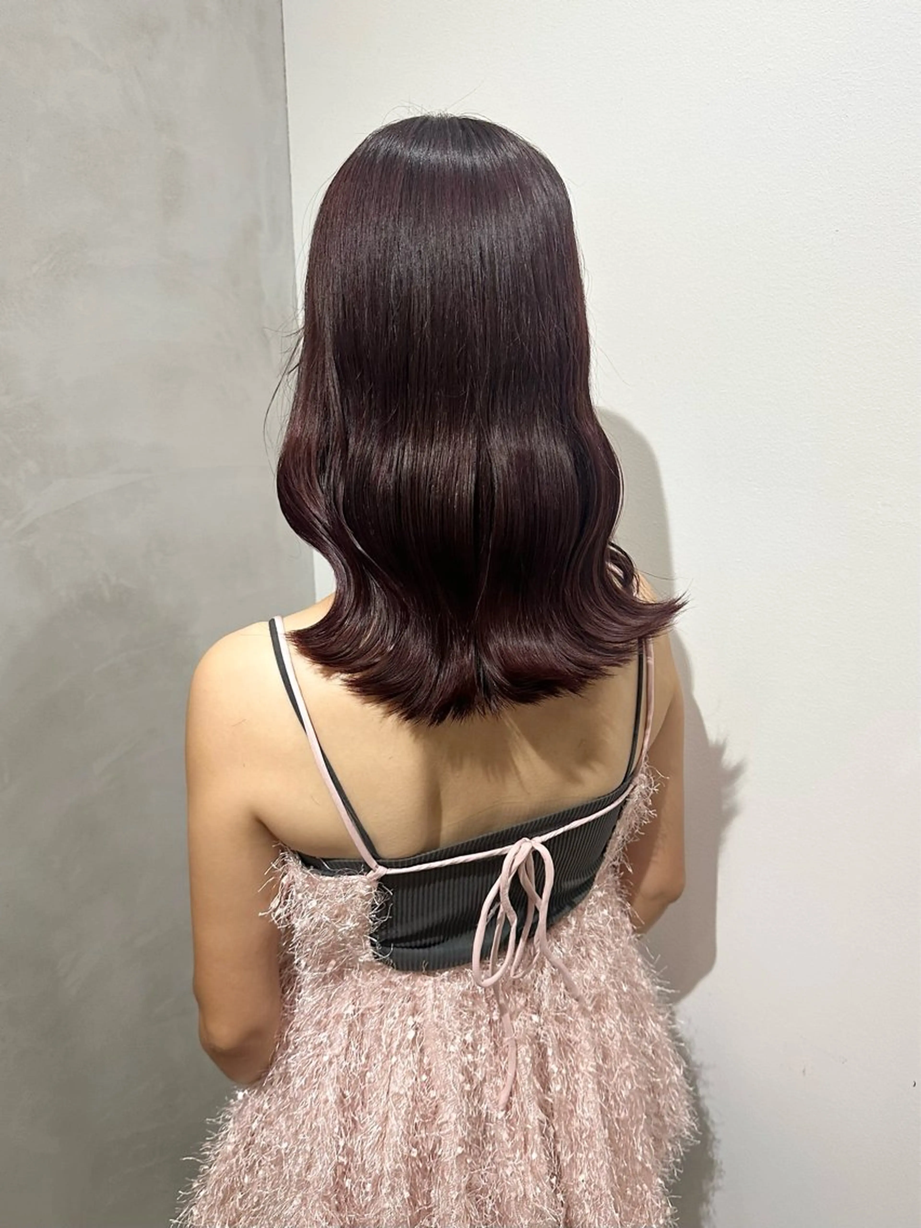 セミロング カラー ヘアアレンジ Himawari♡ 柔らかいカラーのヘアスタイル