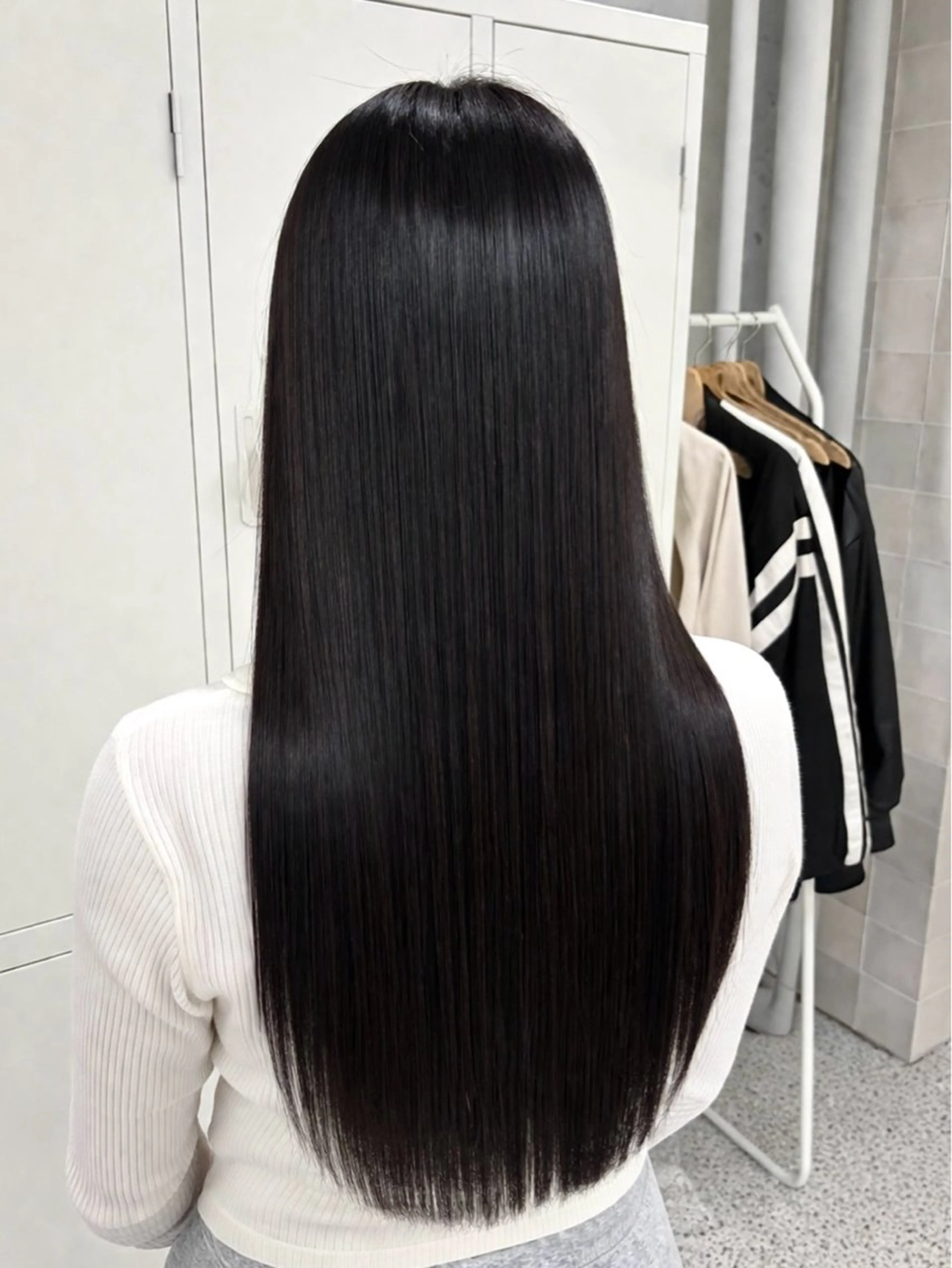 ロング カット ヘアカラー 縮毛矯正 透明感カラー/髪質 改善🎀suzukaのヘアスタイル