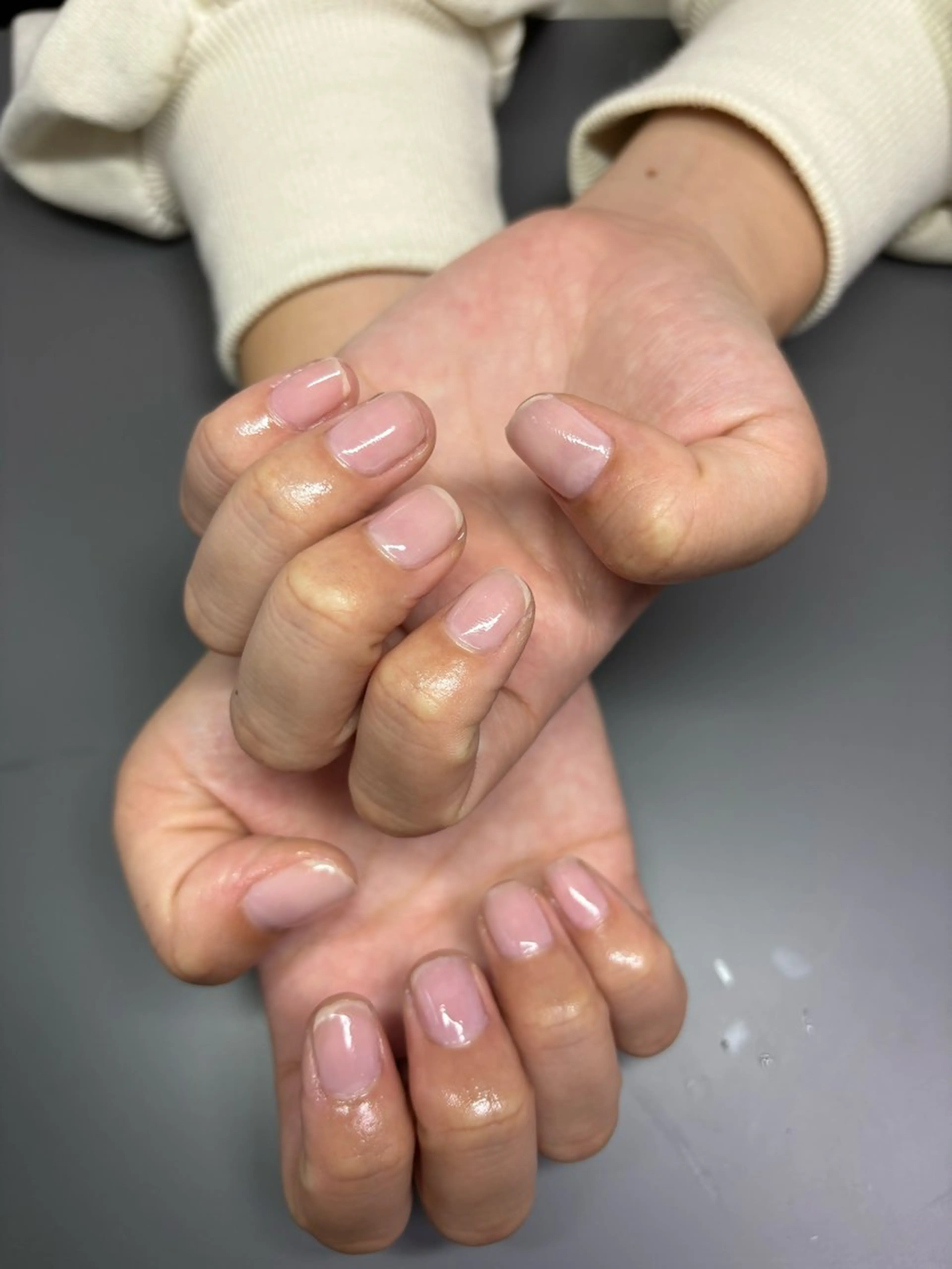 ネイル 氷ネイル・うるうるネイル ワンカラーネイル 310. 伊藤のネイルデザイン