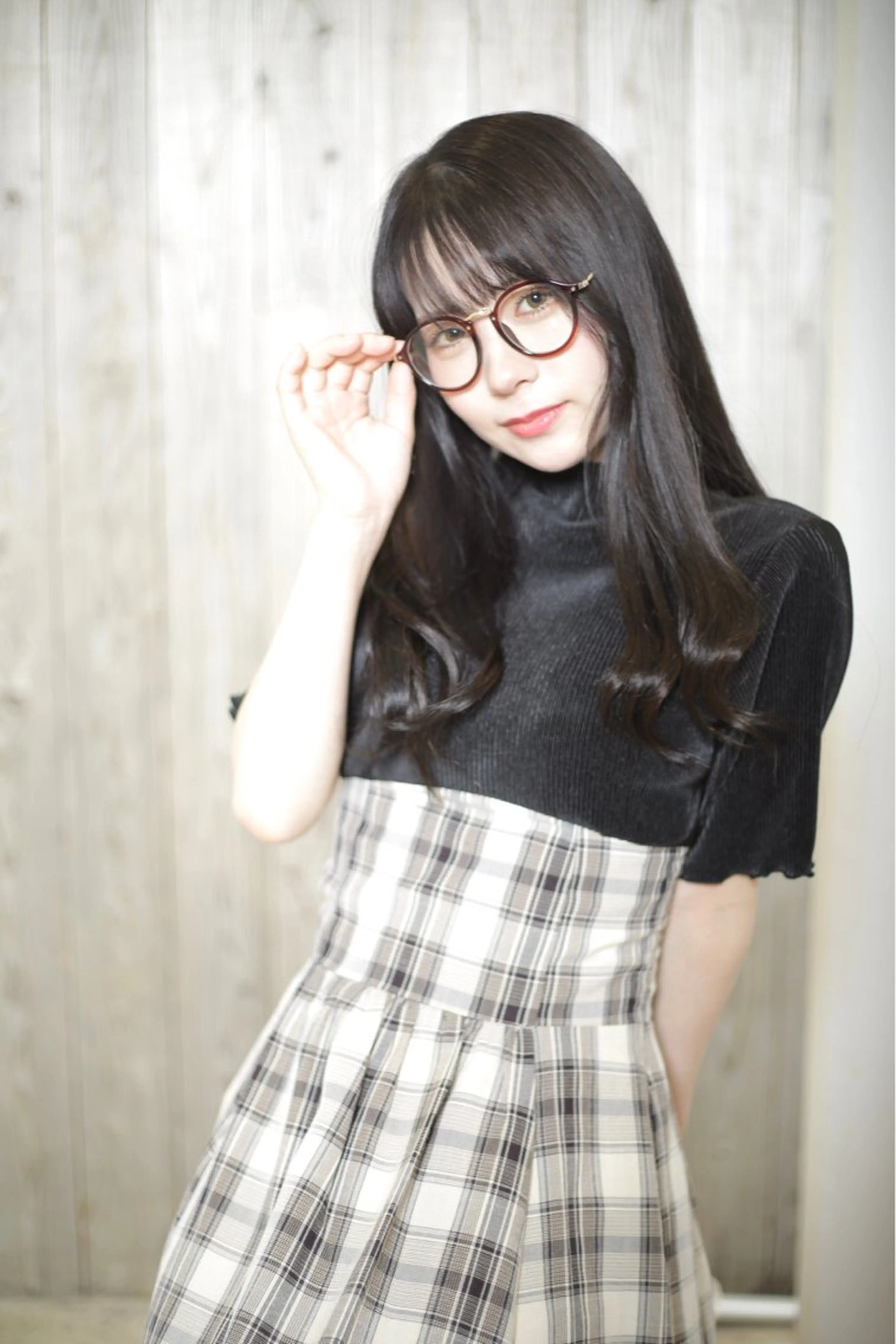 ミディアム 小顔カット カット ヘアカラー トリートメント 石沢 知康のヘアスタイル