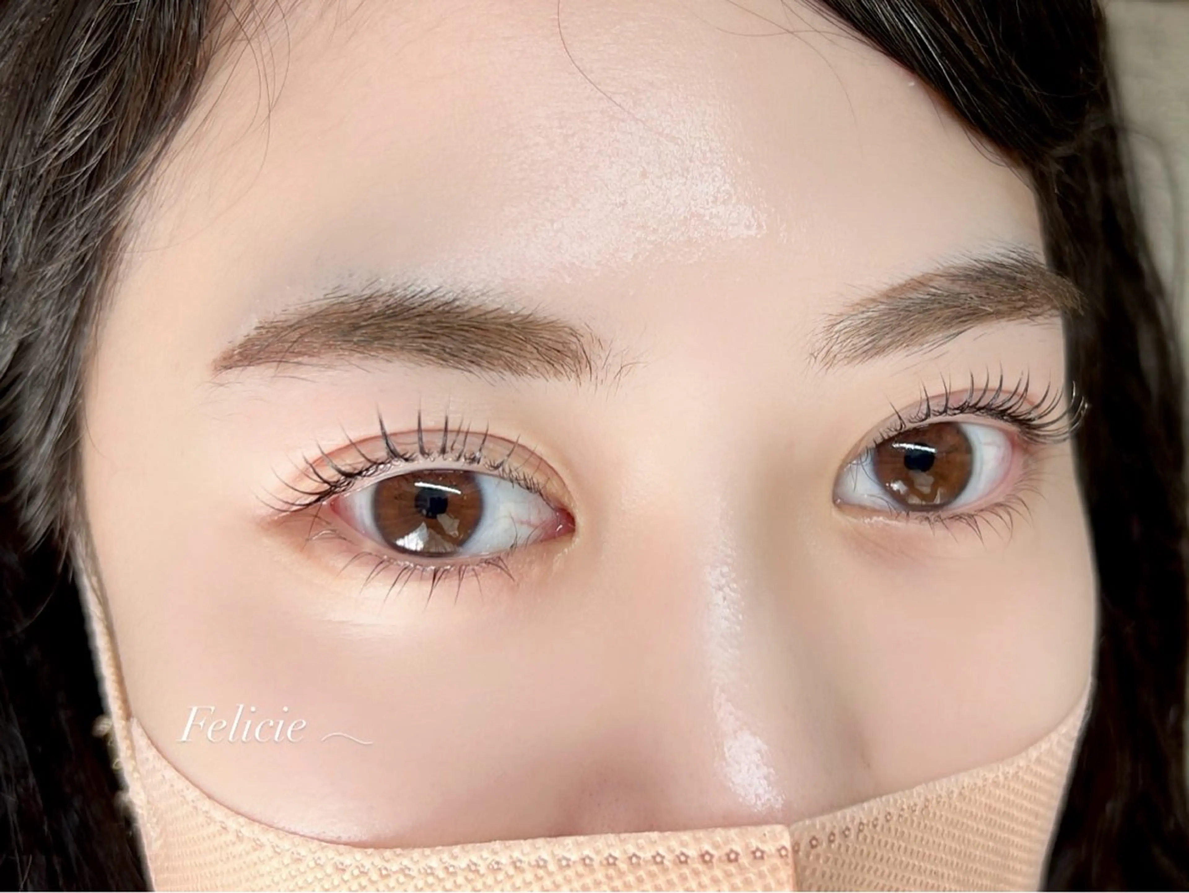 マツエク・マツパ 下まつげエクステ 一重×まつ毛パーマ マツパ Felicie＊ Sayakaのマツエク・マツパデザイン
