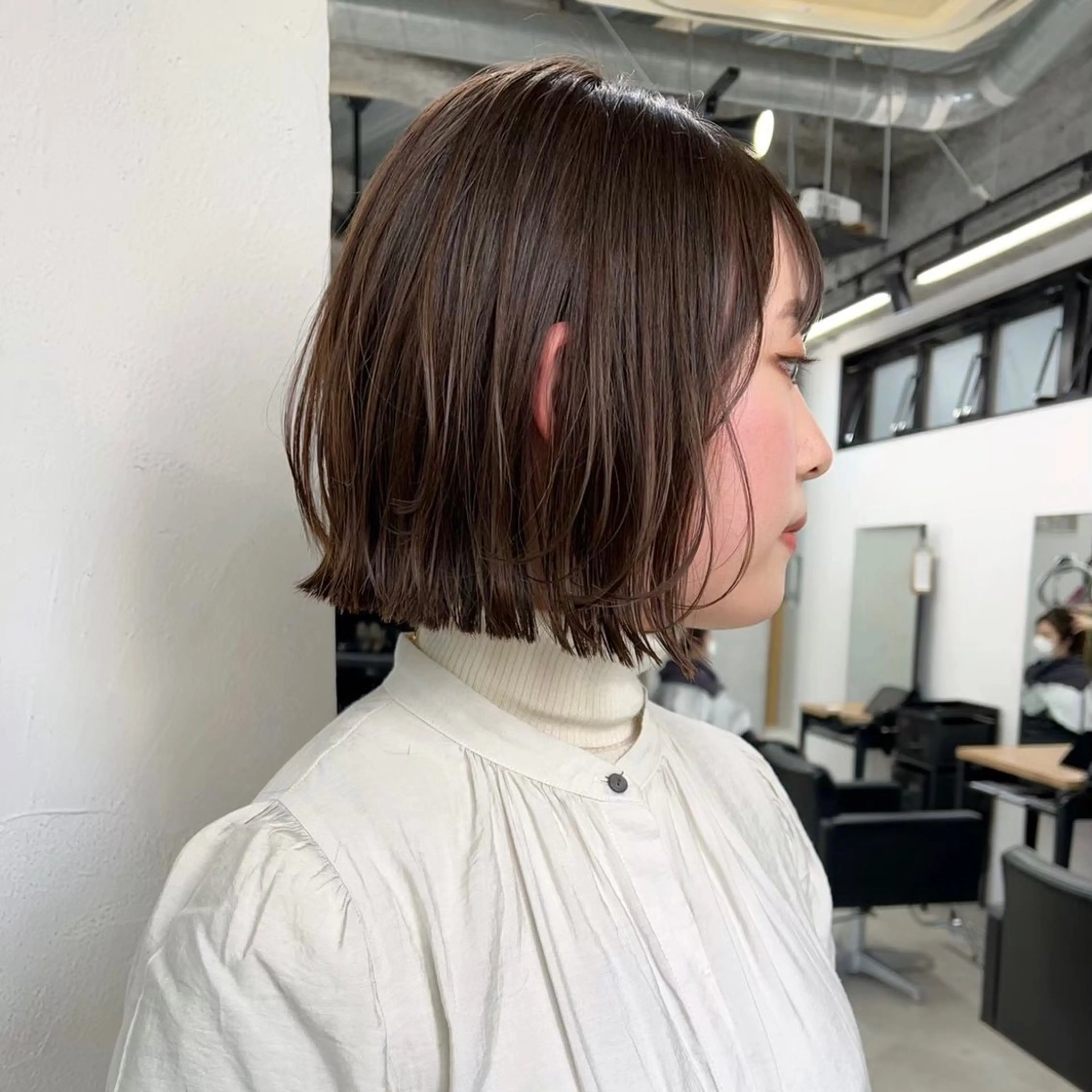 カラー ヘアアレンジ ボブ 🫧透明感カラー/ ナルハ🫧のヘアスタイル