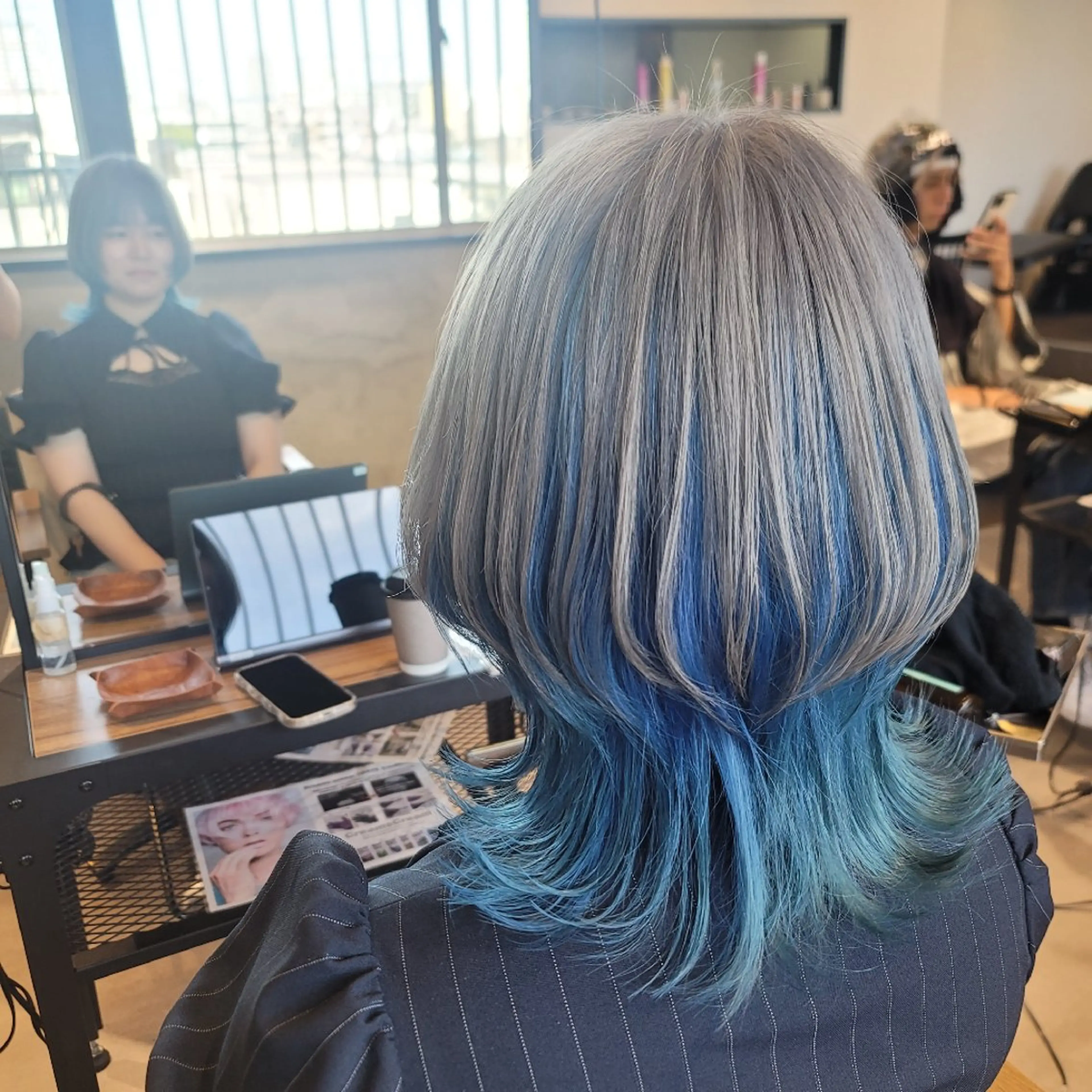 【🐺ウルフヘア限定🐺】ウルフカット+プラチナTrの写真