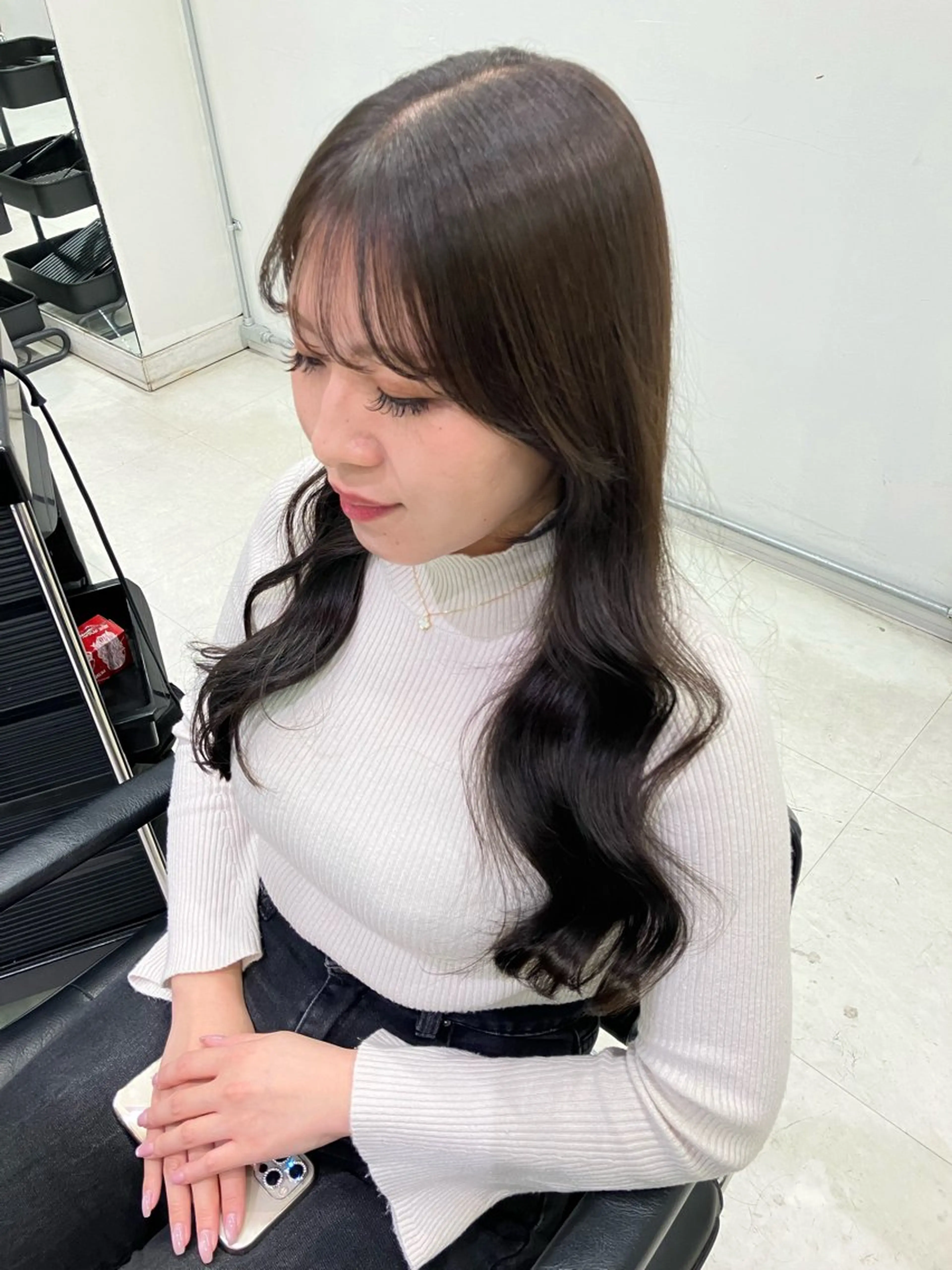 ロング カラー カット ヘアカラー トリートメント GO TODAY SHAIRE SALON原宿vita店舗所属・🩷完全マンツーマン 💖ASAHIのヘアスタイル