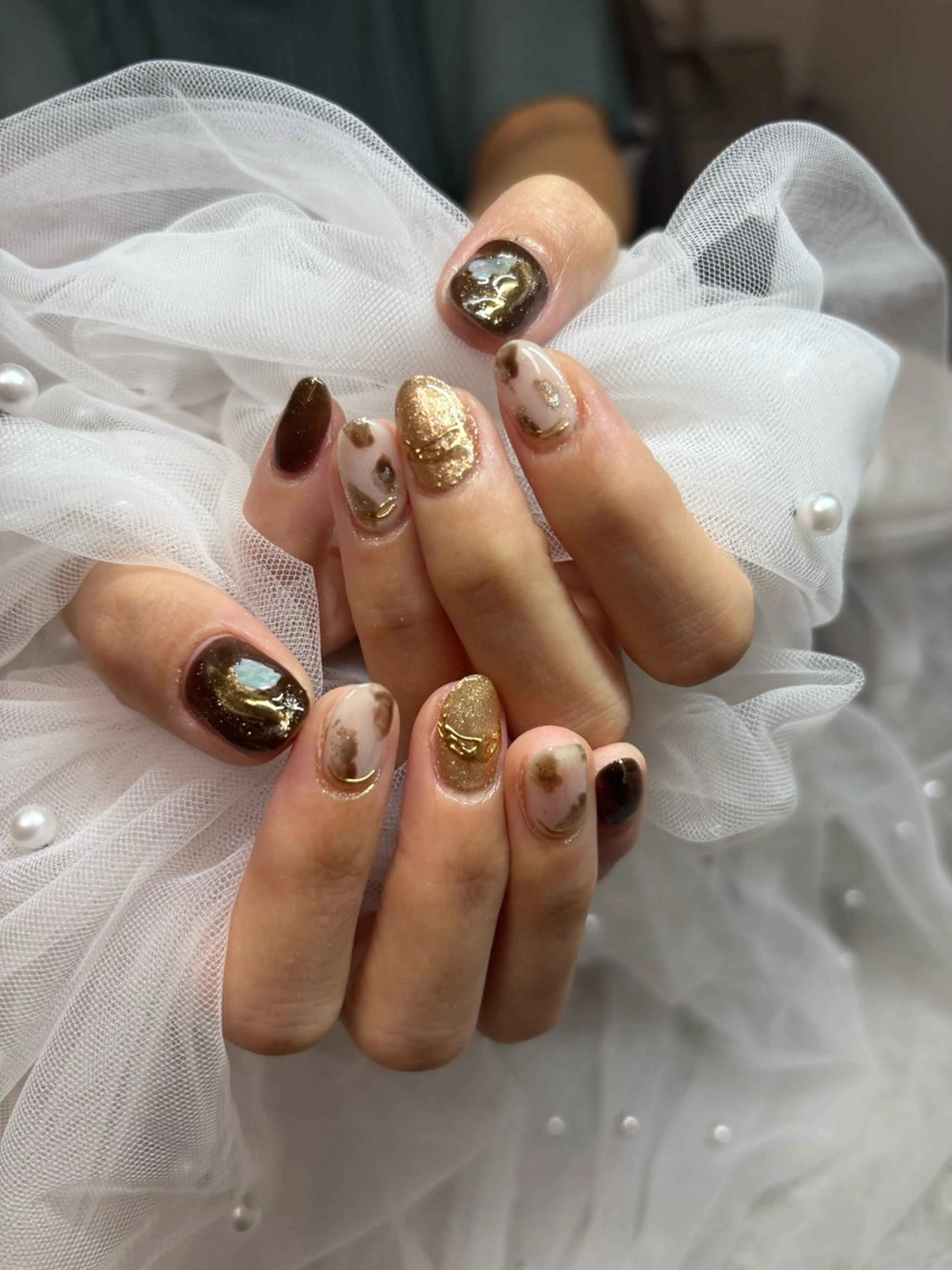 ネイル 三本 綾奈のネイルデザイン