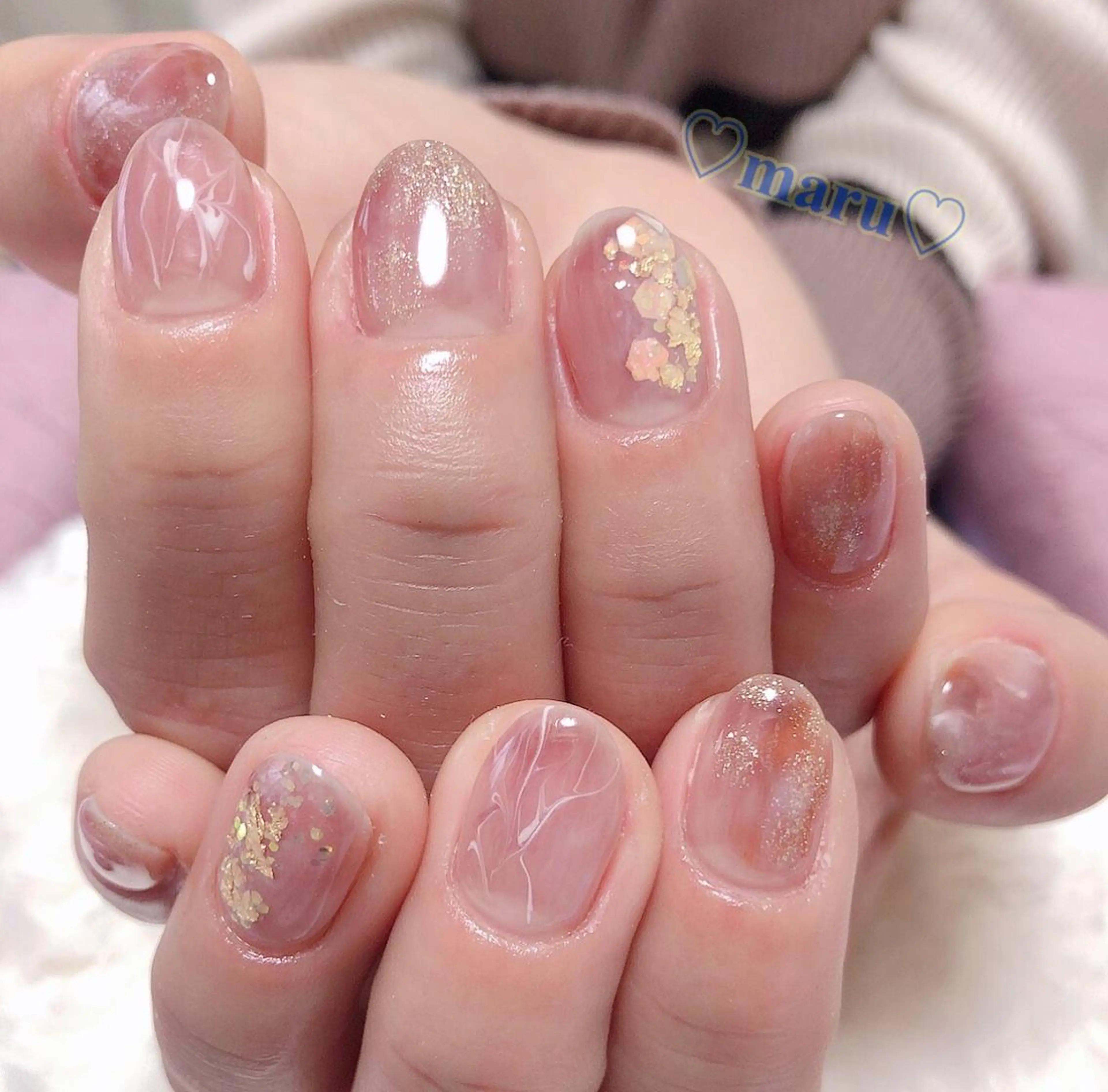 ネイル ハンドネイル フットネイル まるみ ♡のネイルデザイン