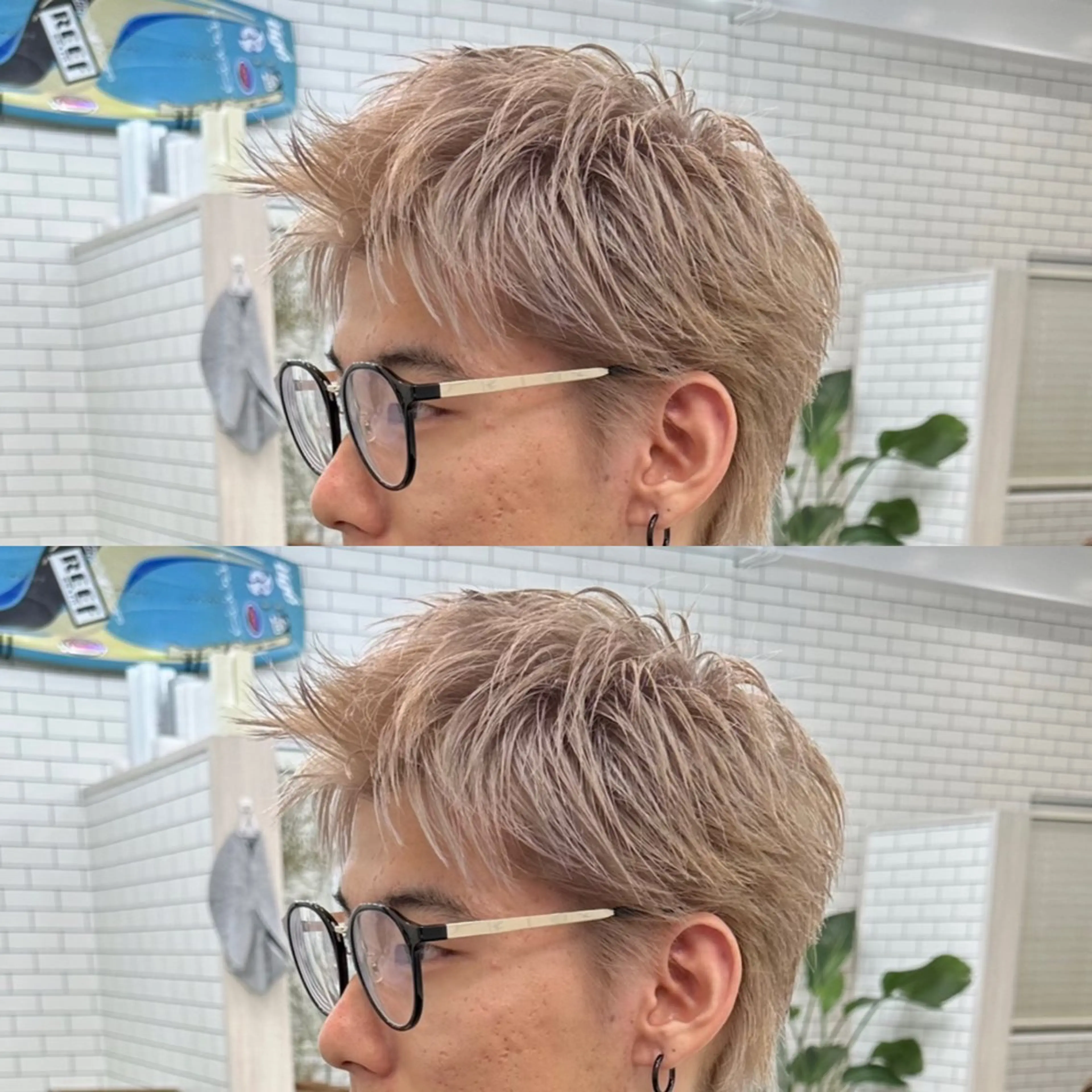 カラー メンズ スパイキーショート メンズ特化✂️ 小枝 優生のヘアスタイル