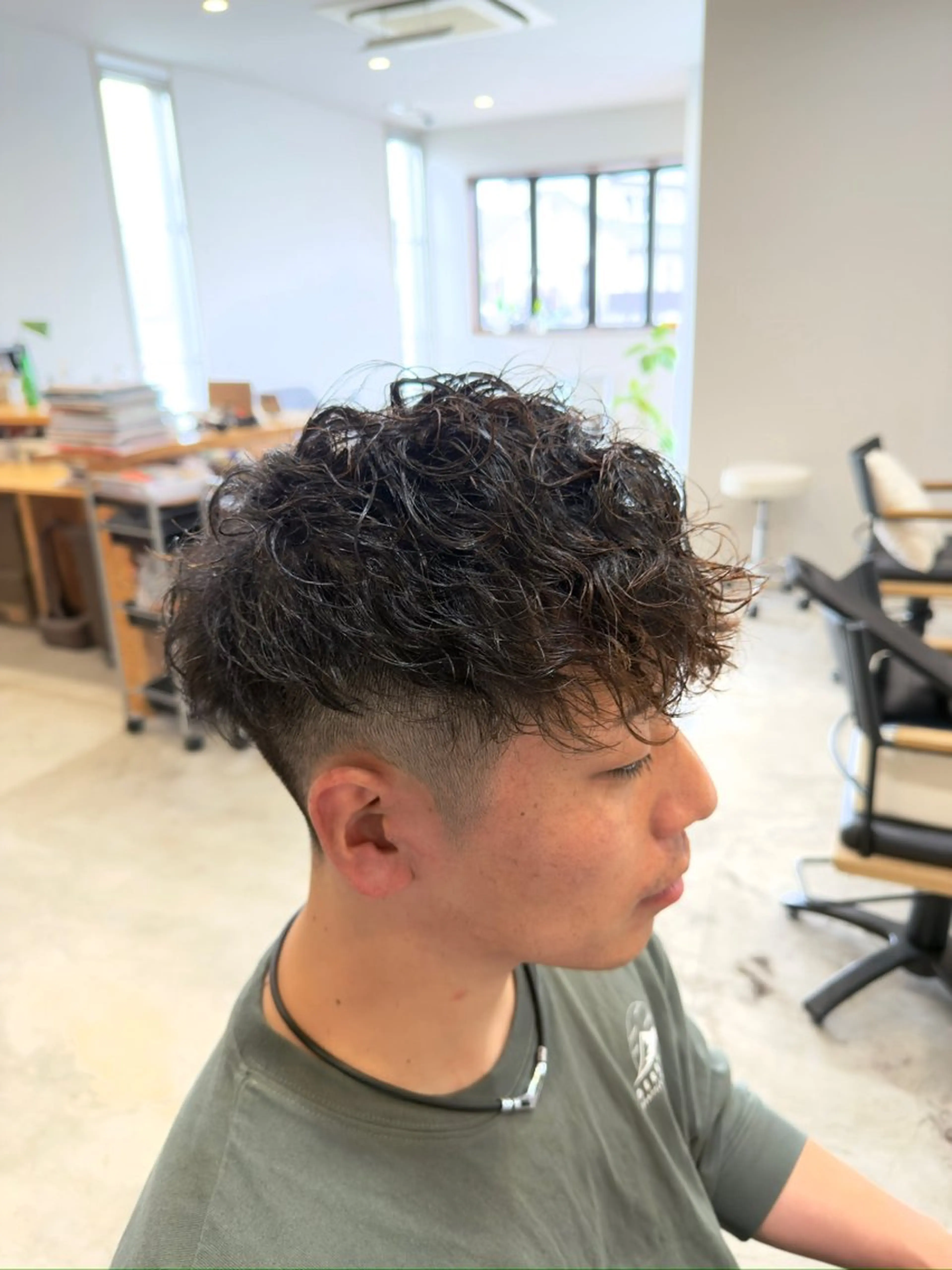 メンズ スペインカール カット LAFF所属・土田 紘太のヘアスタイル