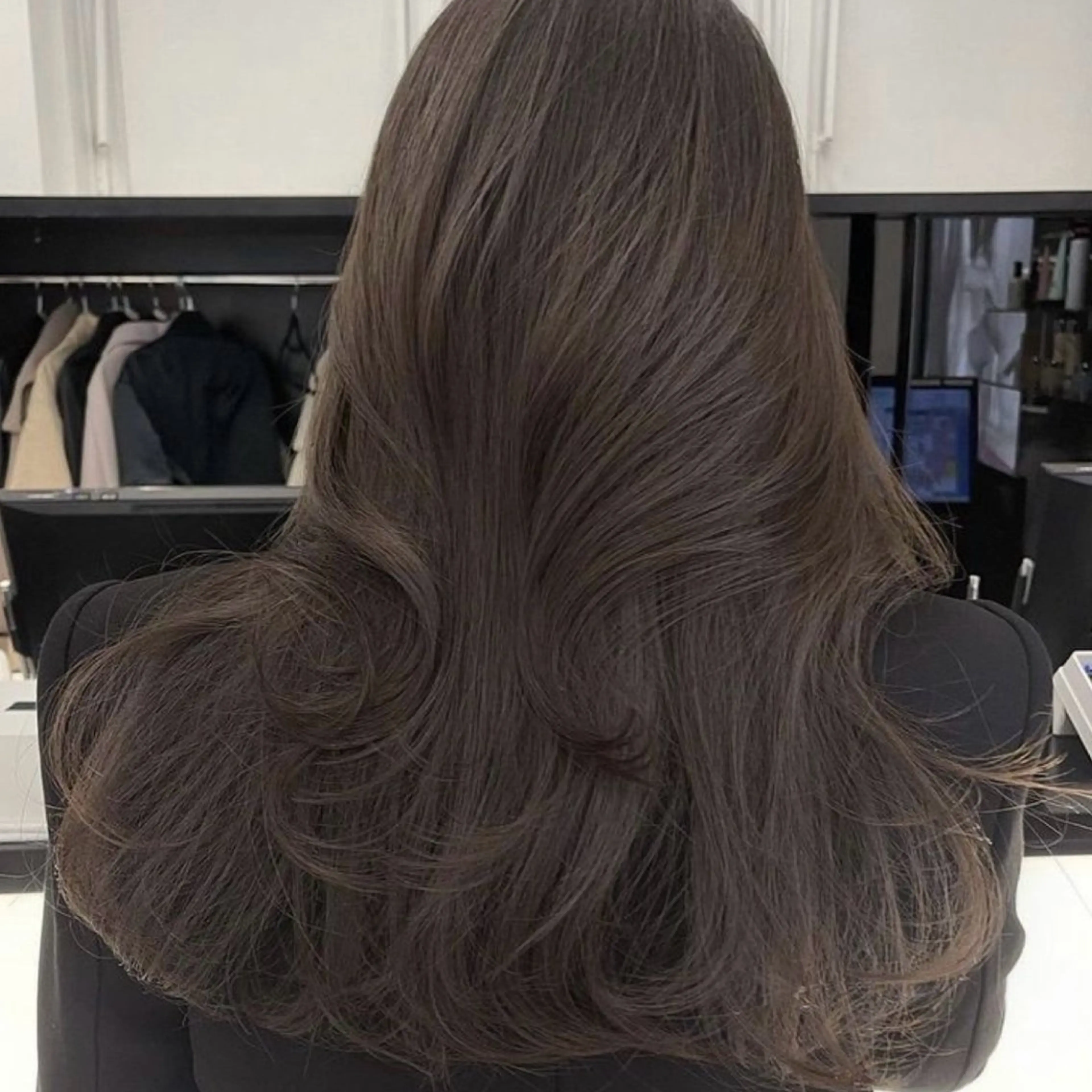 セミロング カット ヘアカラー 透明感カラー/似合わ せカット/大島実加永のヘアスタイル