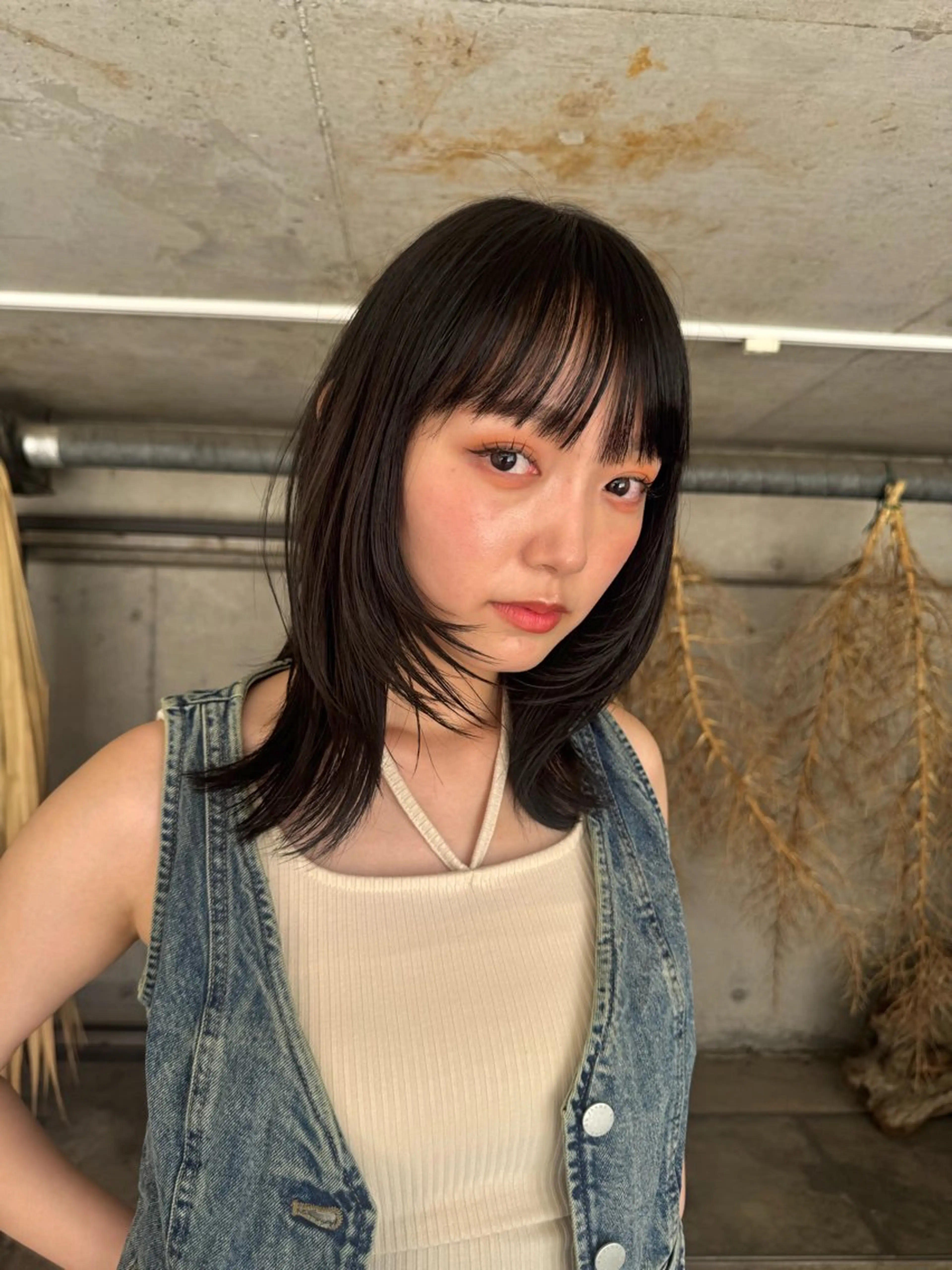 ミディアム ヘアアレンジ ヘアカラー 🫧髪質改善/Wカラ ー 暖色 🌸桜🌸のヘアスタイル