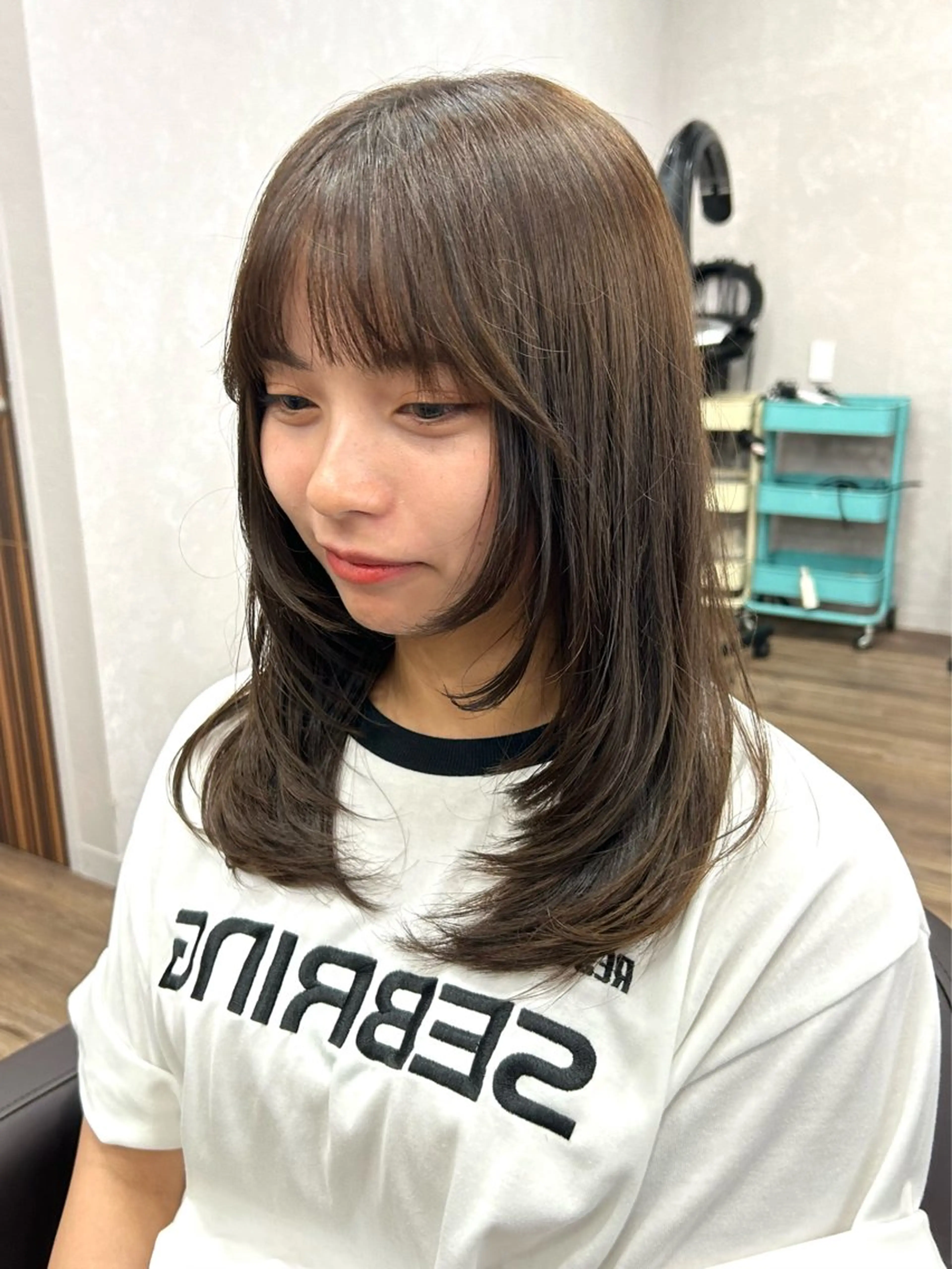 セミロング セミロングパーマ ハッシュカット 韓国風ヘア レイヤーカット カット 船橋🪡 キチ/RITSUのヘアスタイル