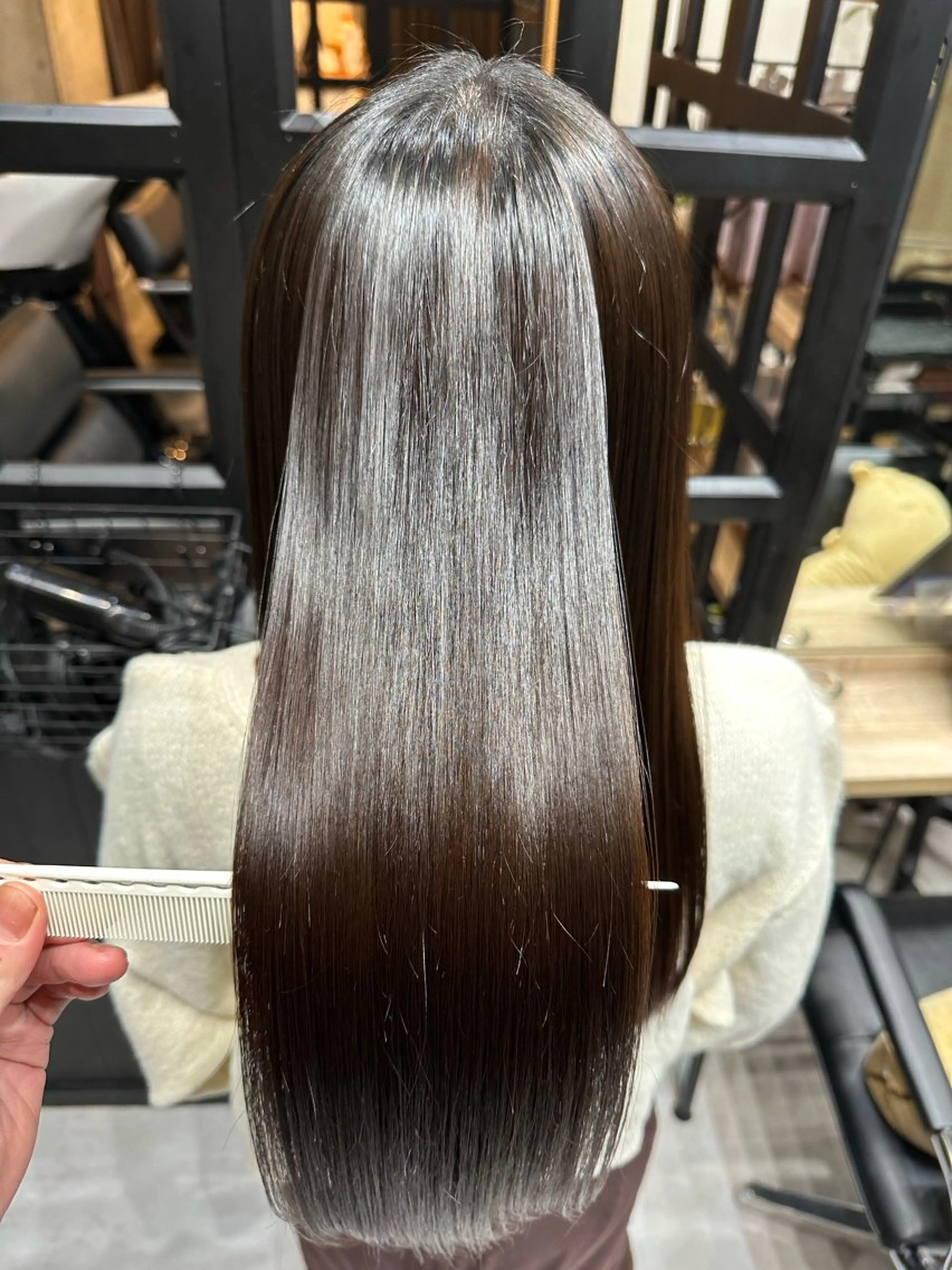 セミロング ヘアカラー トリートメント ✨透明感カラー 恵比寿HAYATO✨のヘアスタイル