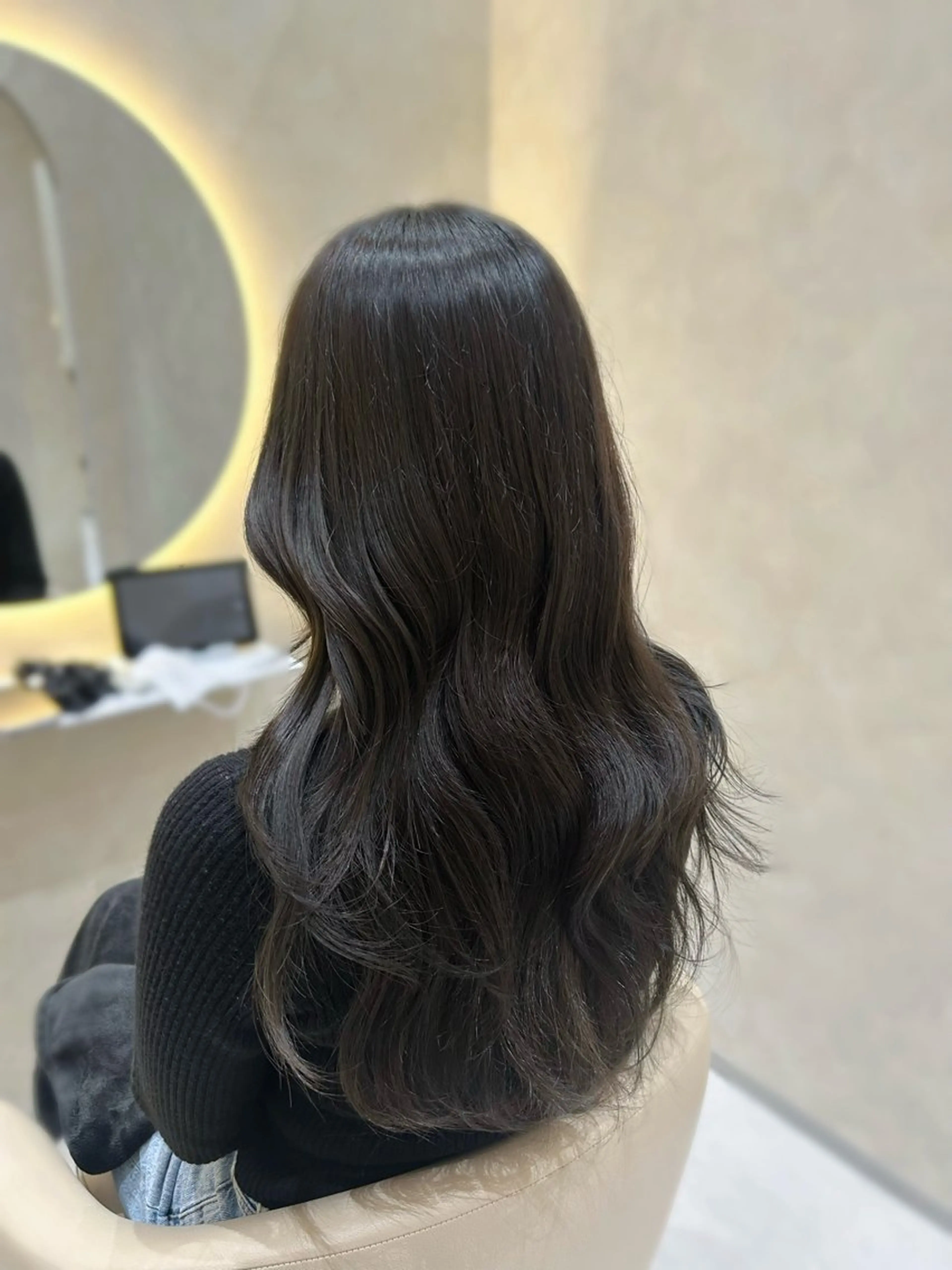 ロング カラー グレージュ zina ୨୧˖* moeのヘアスタイル