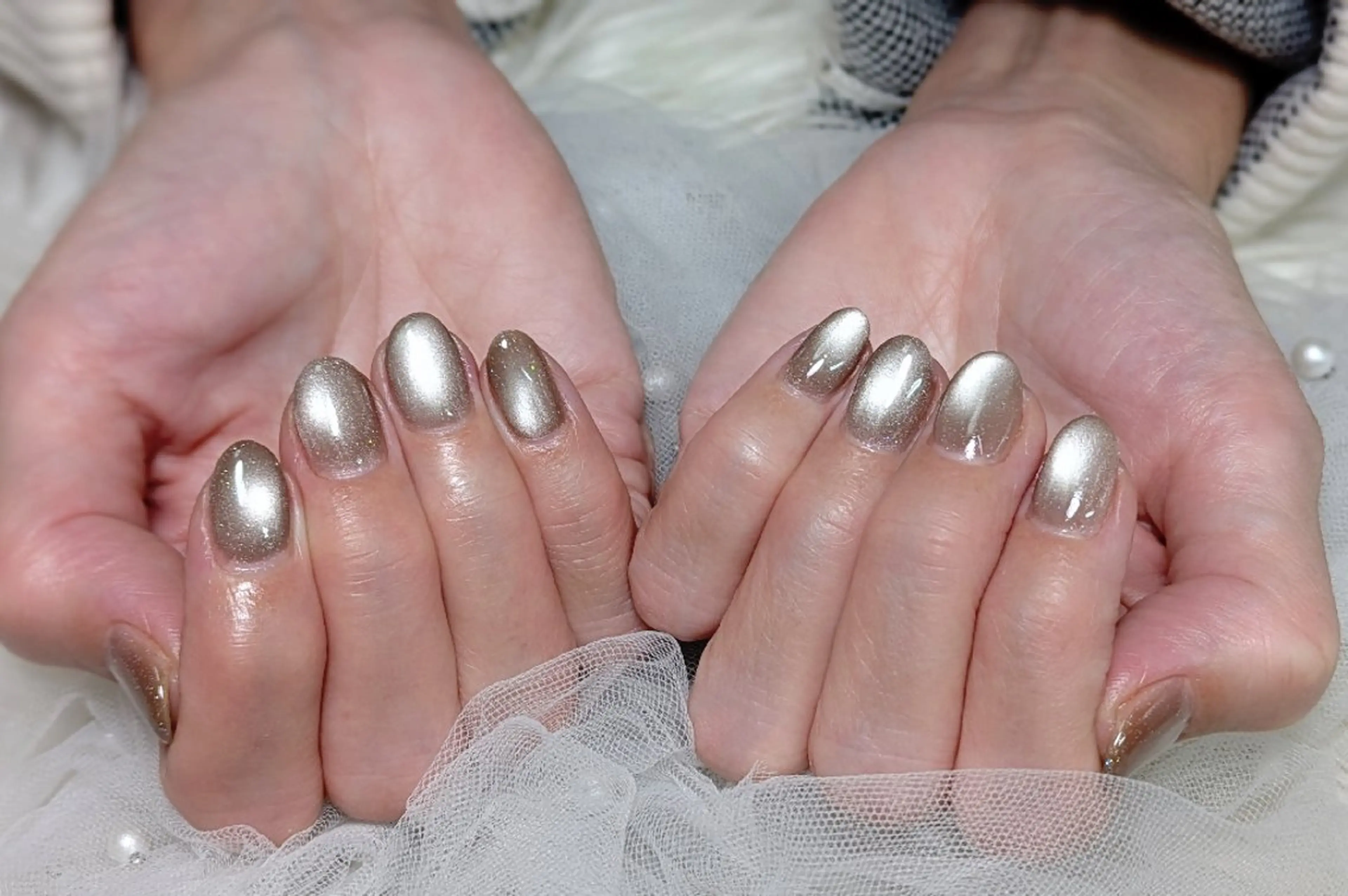 ネイル フラッシュネイル マグネットネイル 持ち込み ハンドネイル m&pPrivate nailsalonのネイルデザイン