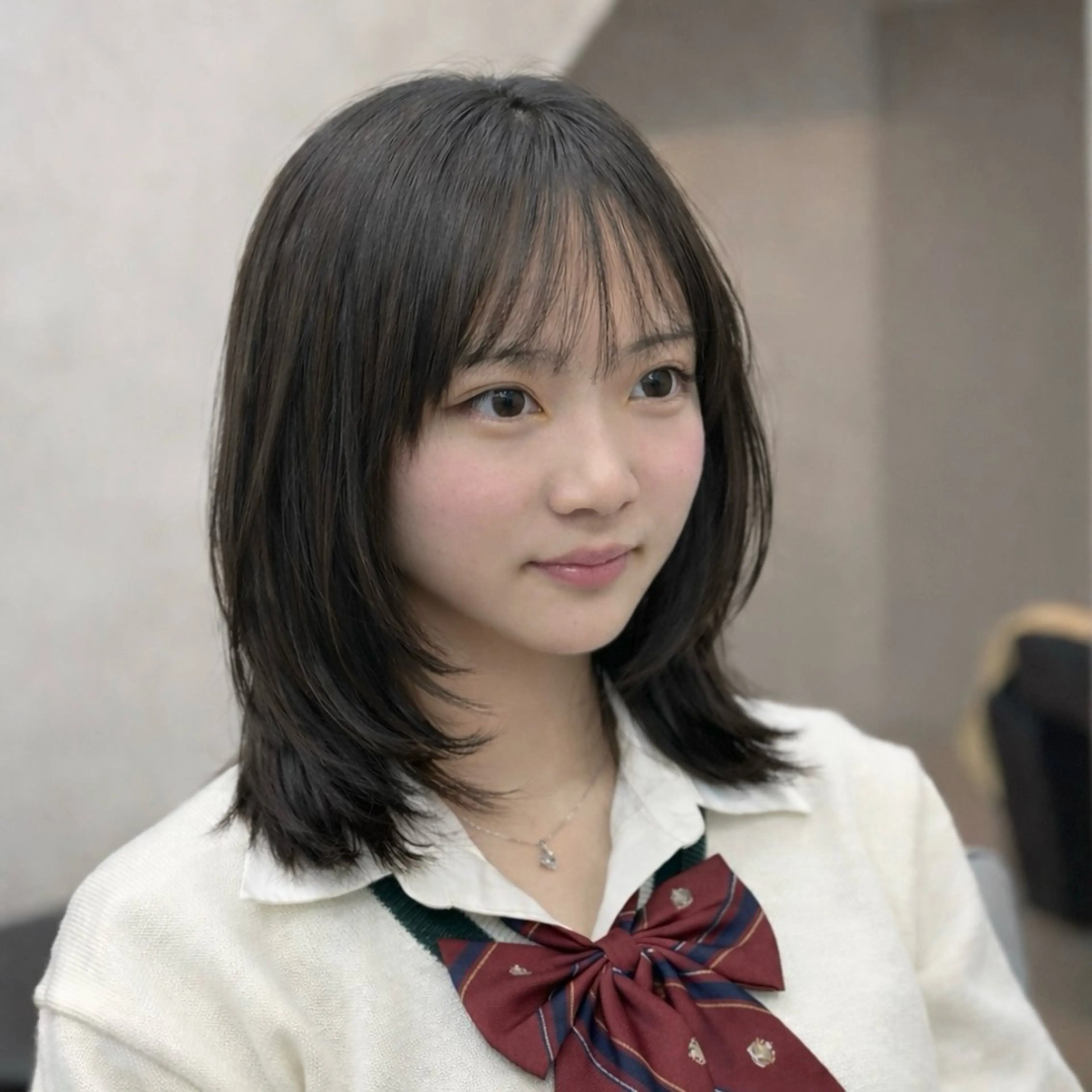 ミディアム カット ✨韓国ヘア✨ レイヤー✂️鎌倉楓麻のヘアスタイル