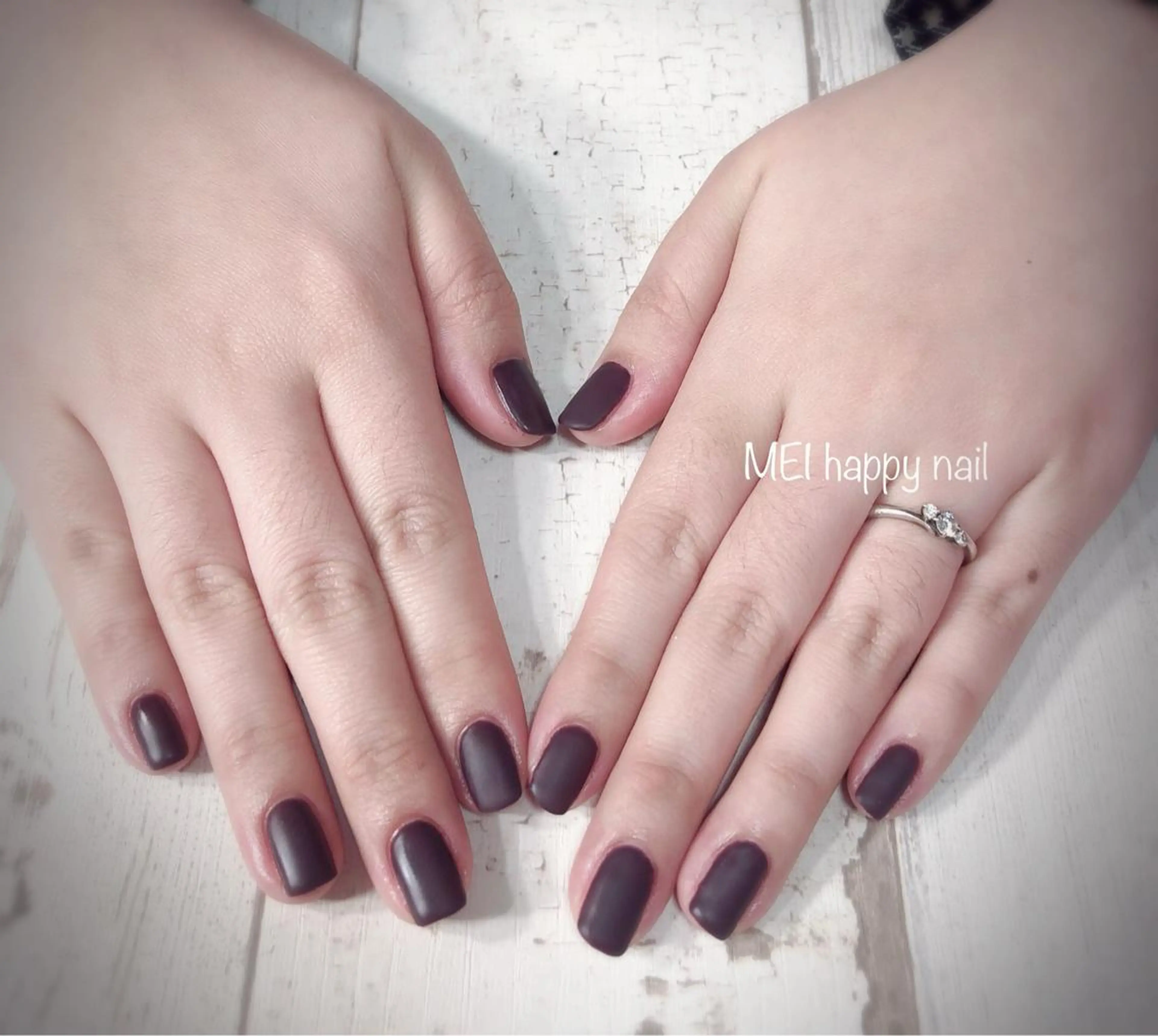 ネイル マットネイル 北浦和 自爪育成ケアのネイルデザイン