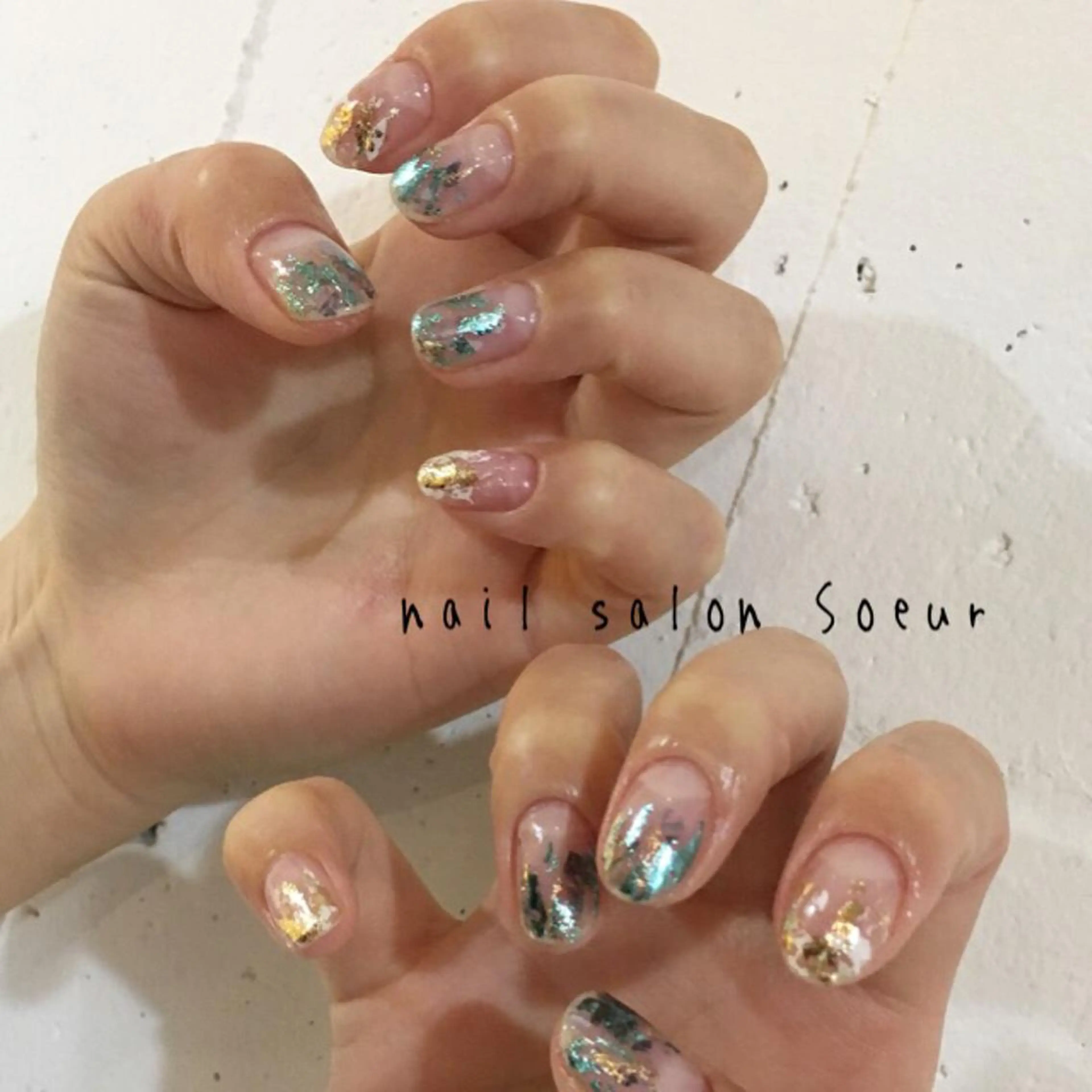 ネイル アートネイル クリアネイル ジェルネイル ハンドネイル nail salon Soeurのネイルデザイン