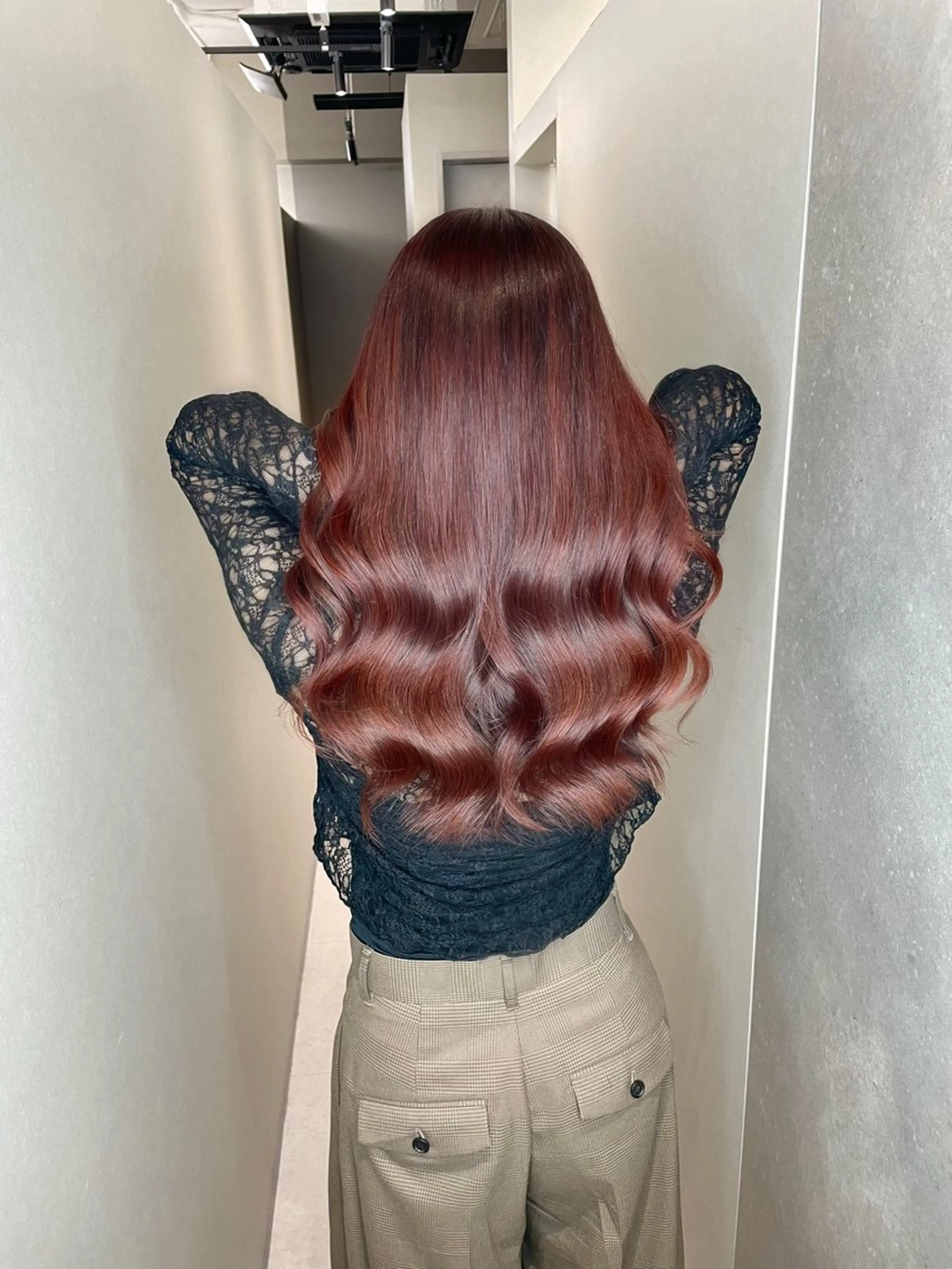 セミロング 髪質改善 ヘアカラー トリートメント 今井 勝也のヘアスタイル