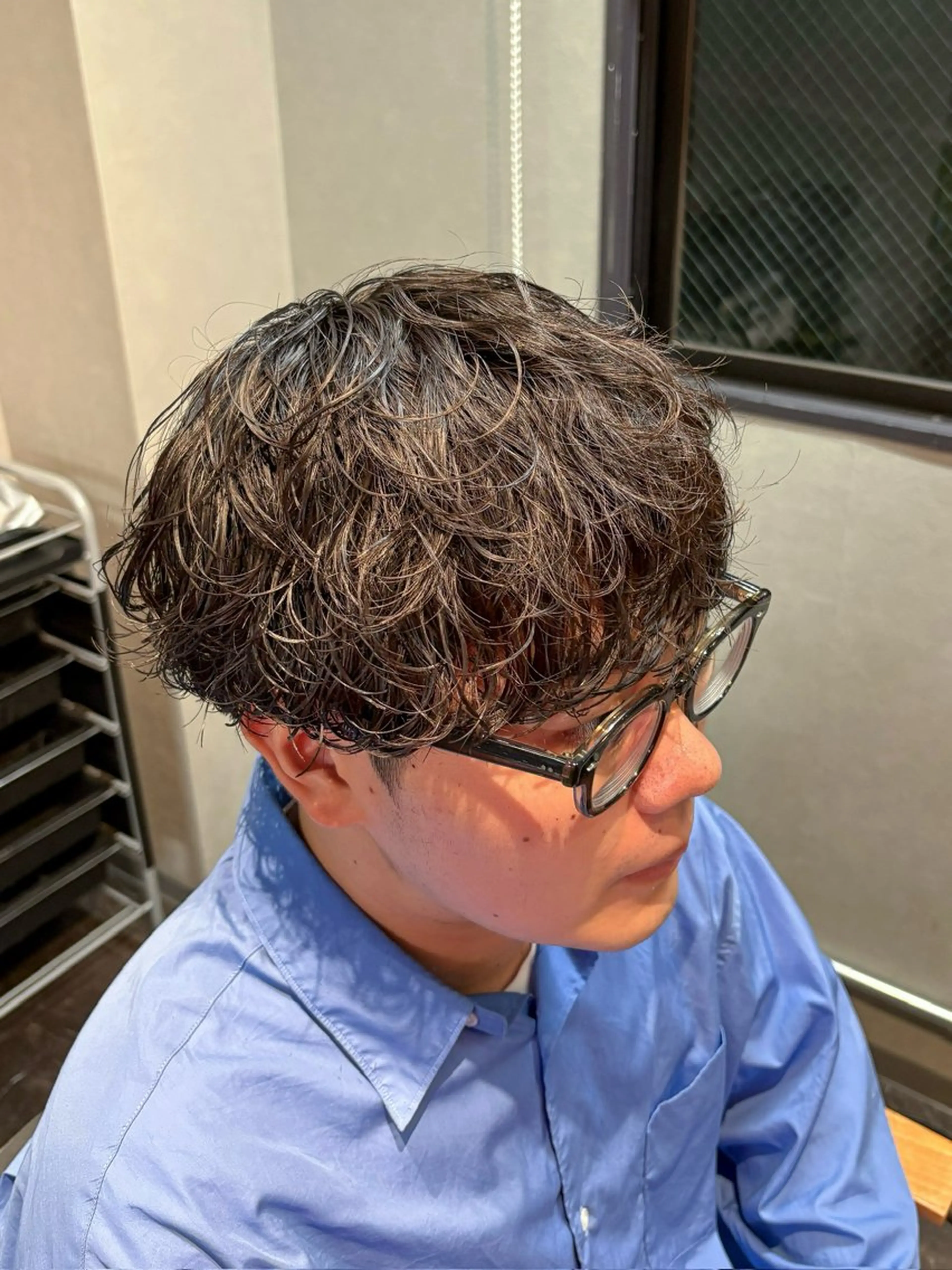 ショート カラー パーマ メンズ カット パーマ 🎧【パーマ師】 SOUMA🎧のヘアスタイル