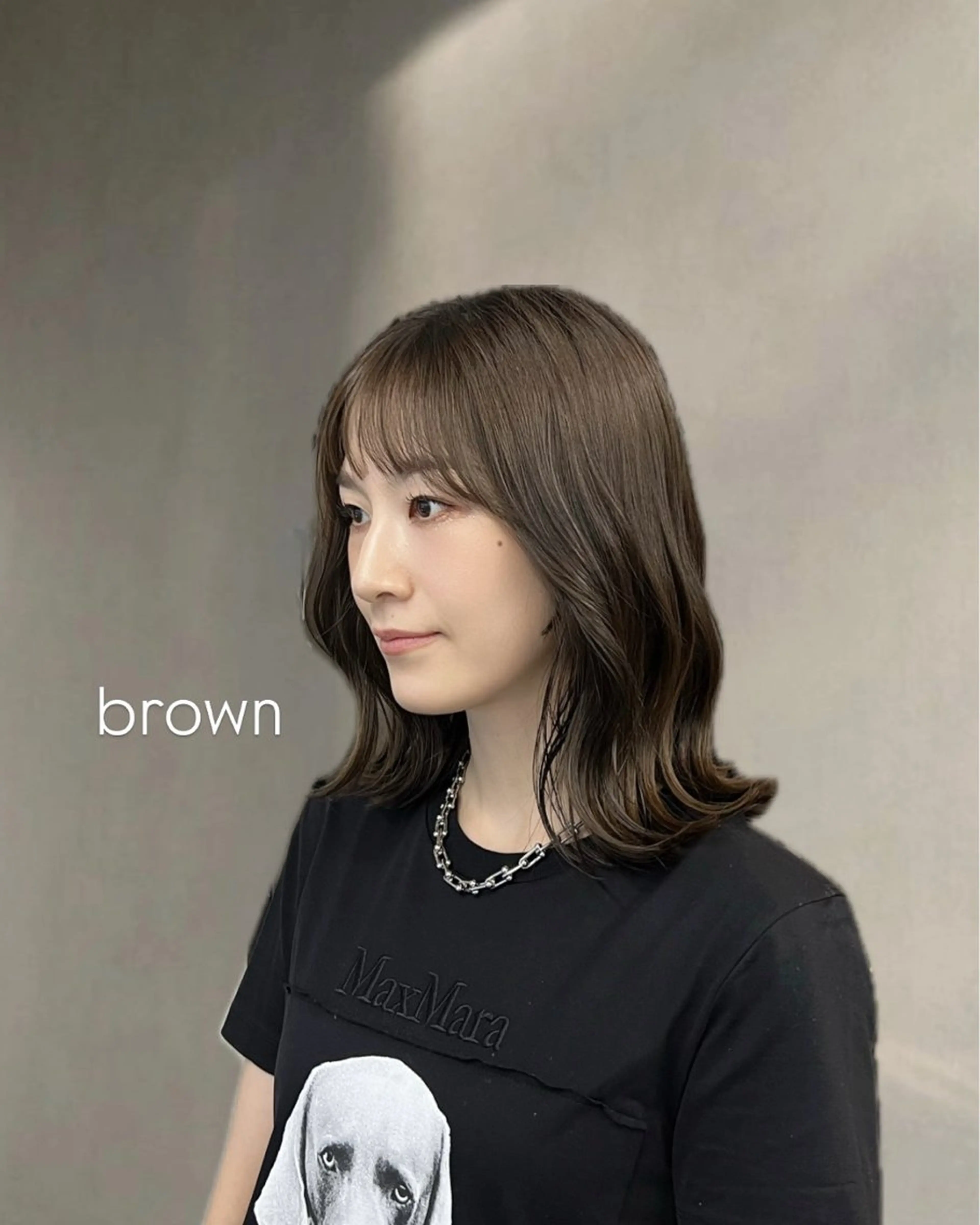 ミディアム INORI /フェイスレイヤーのヘアスタイル