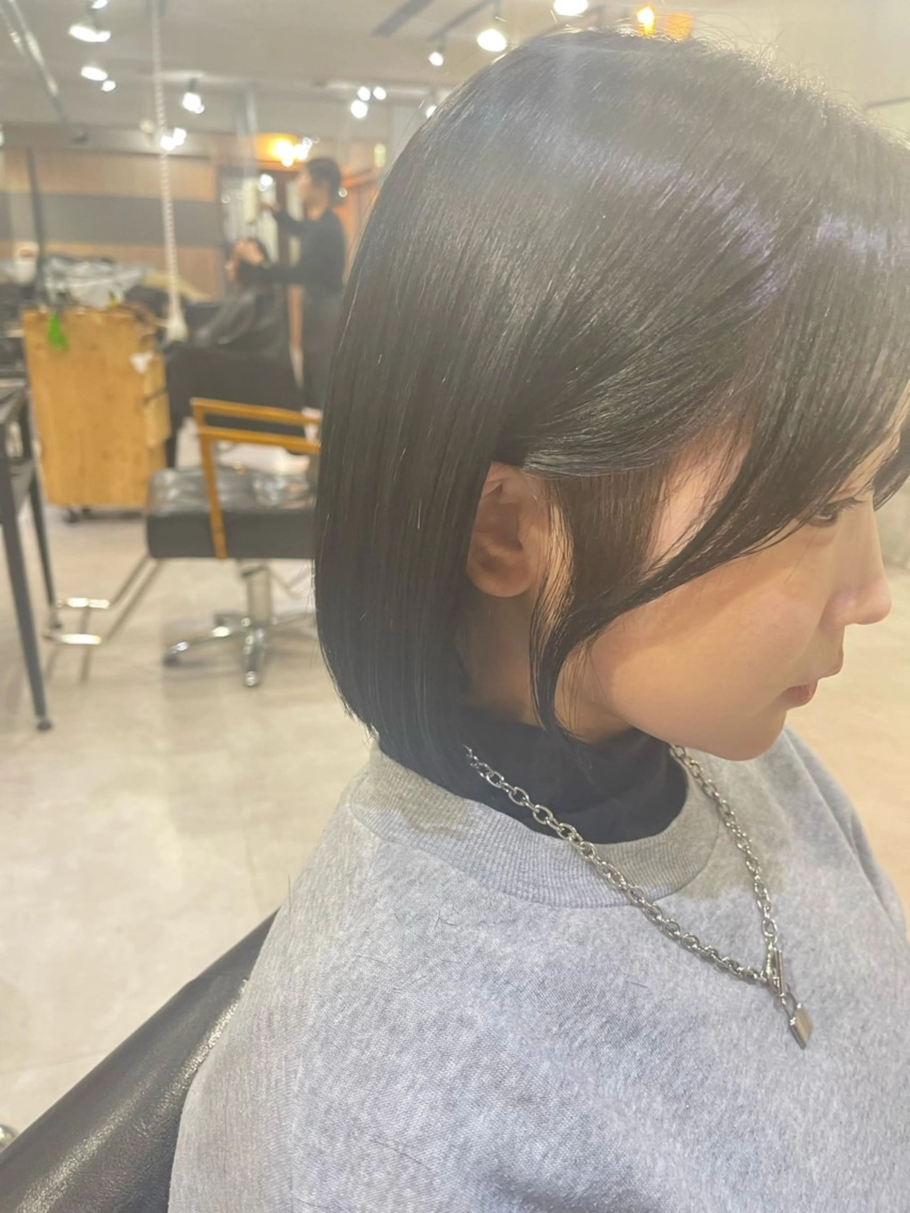 ミディアム ボブ 韓国風ヘア カット ヘアカラー トリートメント ACT仙台店所属・lena🎀 透明感カラー/韓国風のヘアスタイル