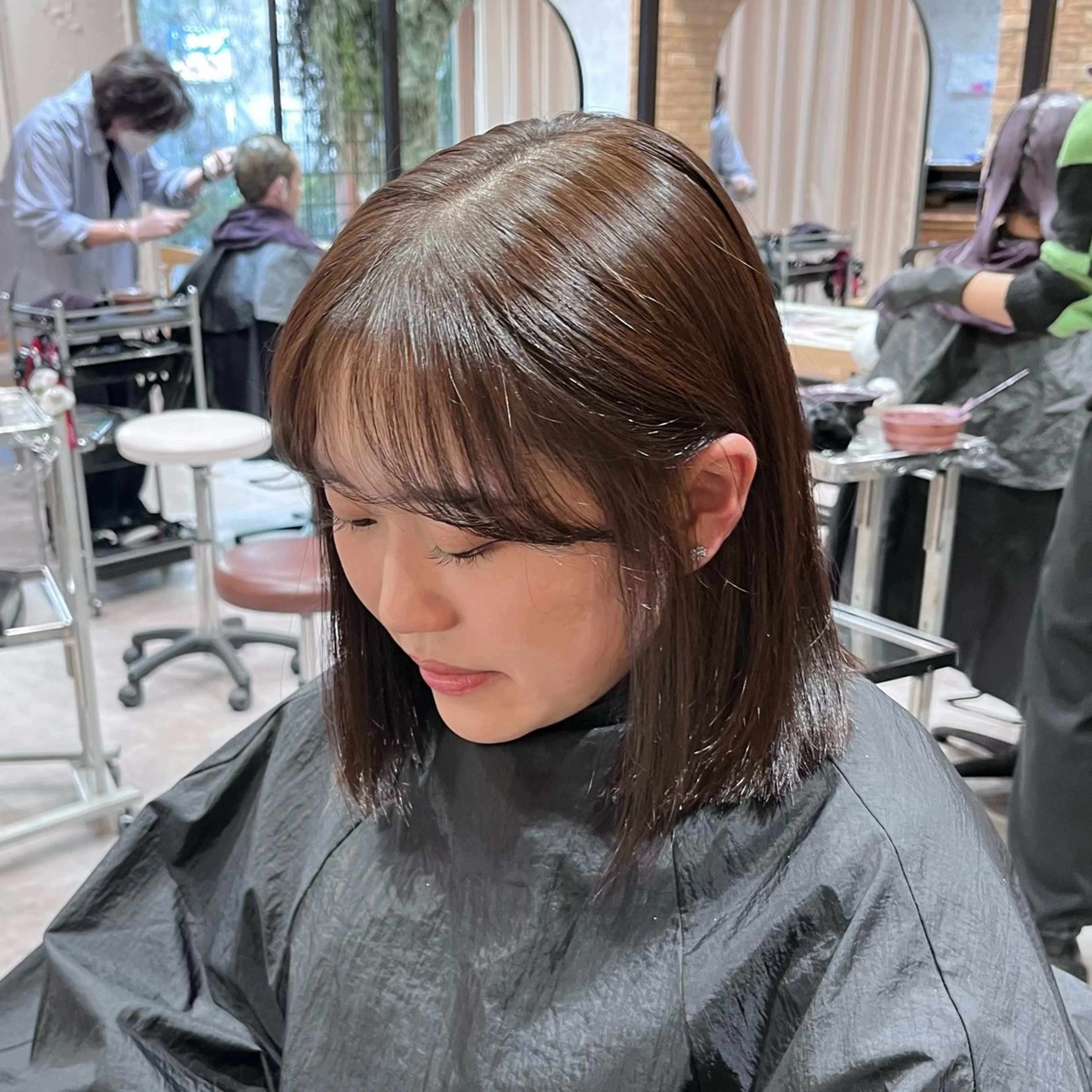 ミディアム カラー ブラウンカラー ヘアカラー 🩶レイナ🩶 color/nailのヘアスタイル